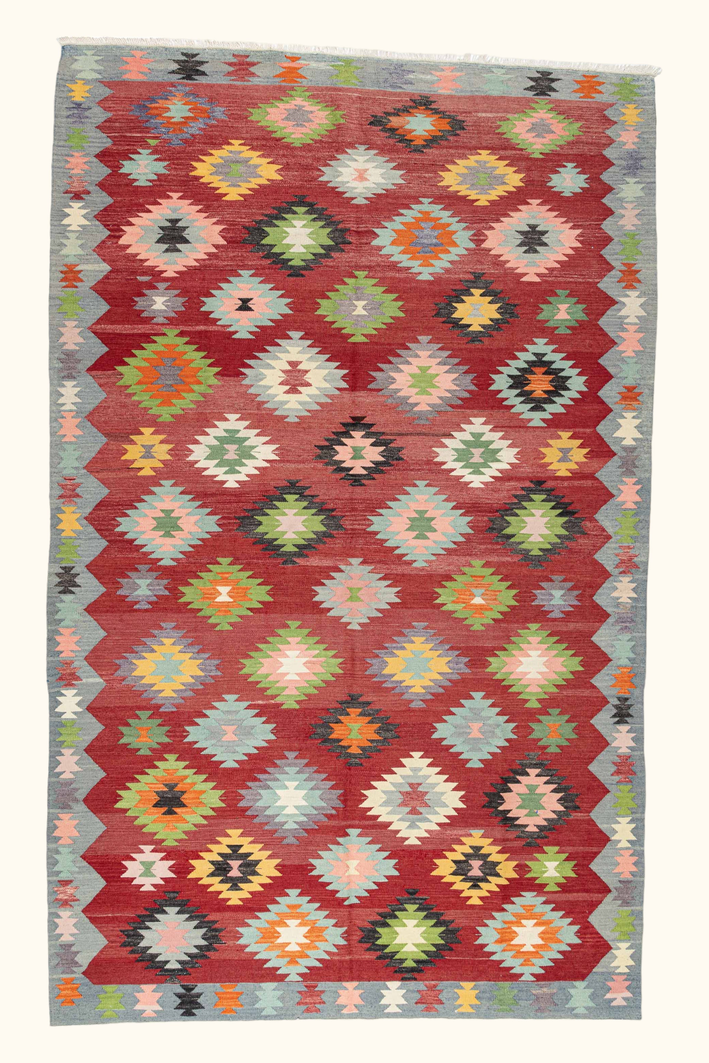 AFYON Vintage Kelim Teppich 279cm x 175cm - Wild Heart Free Soul