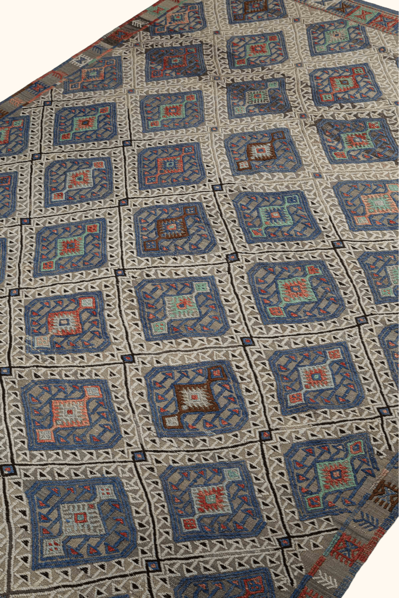 BALIKESIR Vintage Kelim Teppich 228cm x 153cm - Wild Heart Free Soul