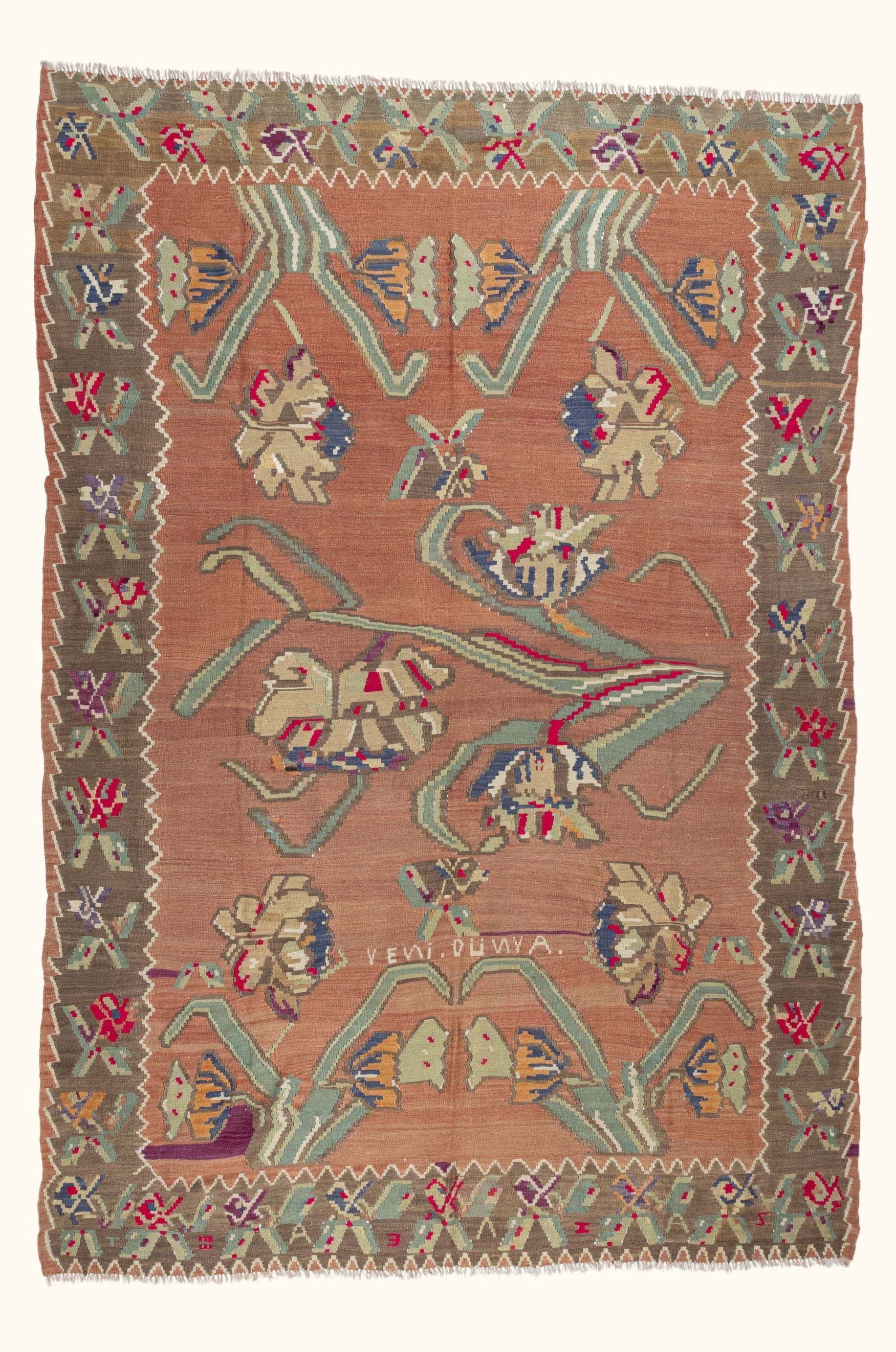 BALKAN VINTAGE KILIM 337x226cm - Wild Heart Free Soul