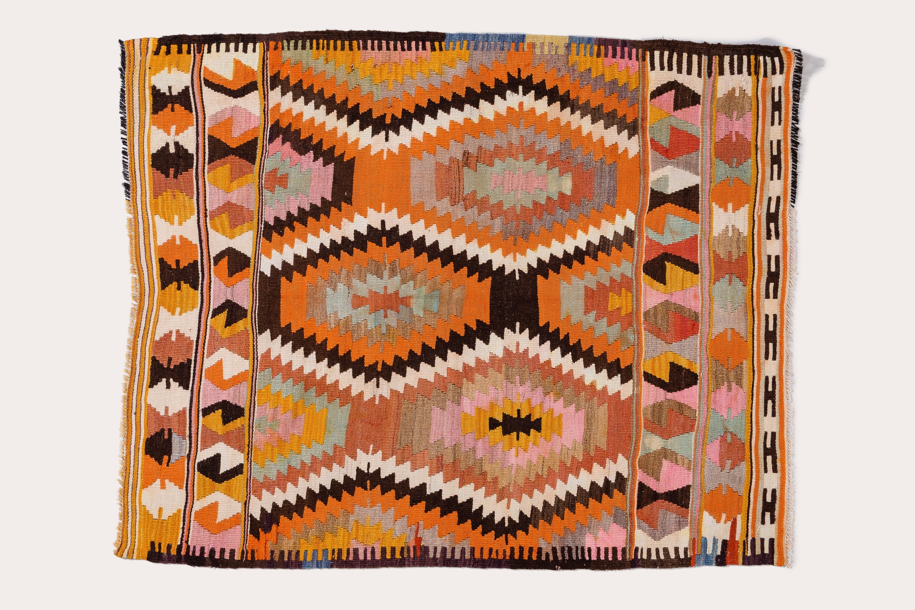 BARAK Vintage Kelim 130x106cm - Wild Heart Free Soul