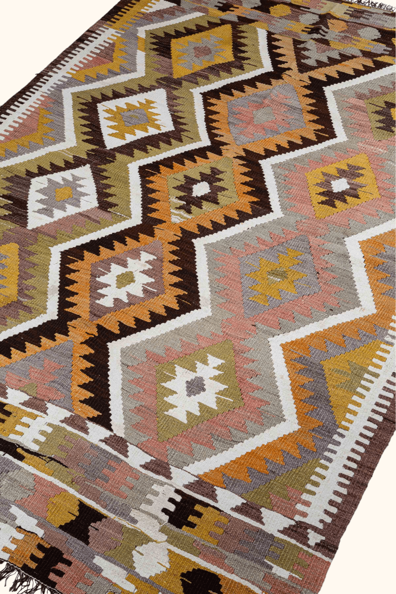 BARAK Vintage Kelim Teppich 203cm x 137cm - Wild Heart Free Soul