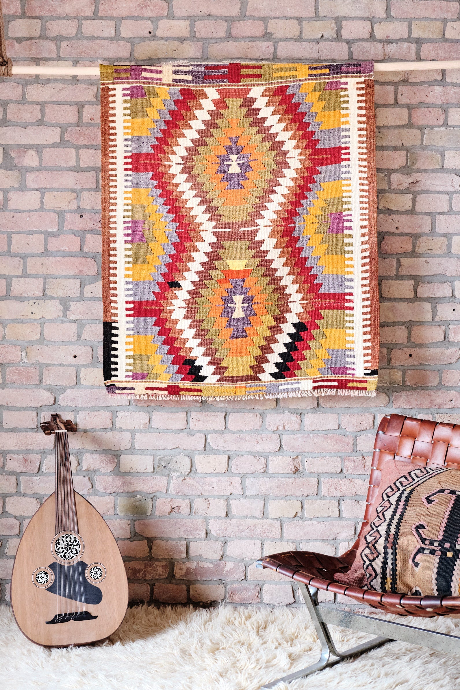 BARAK Vintage Kilim 112x95 cm - Wild Heart Free Soul