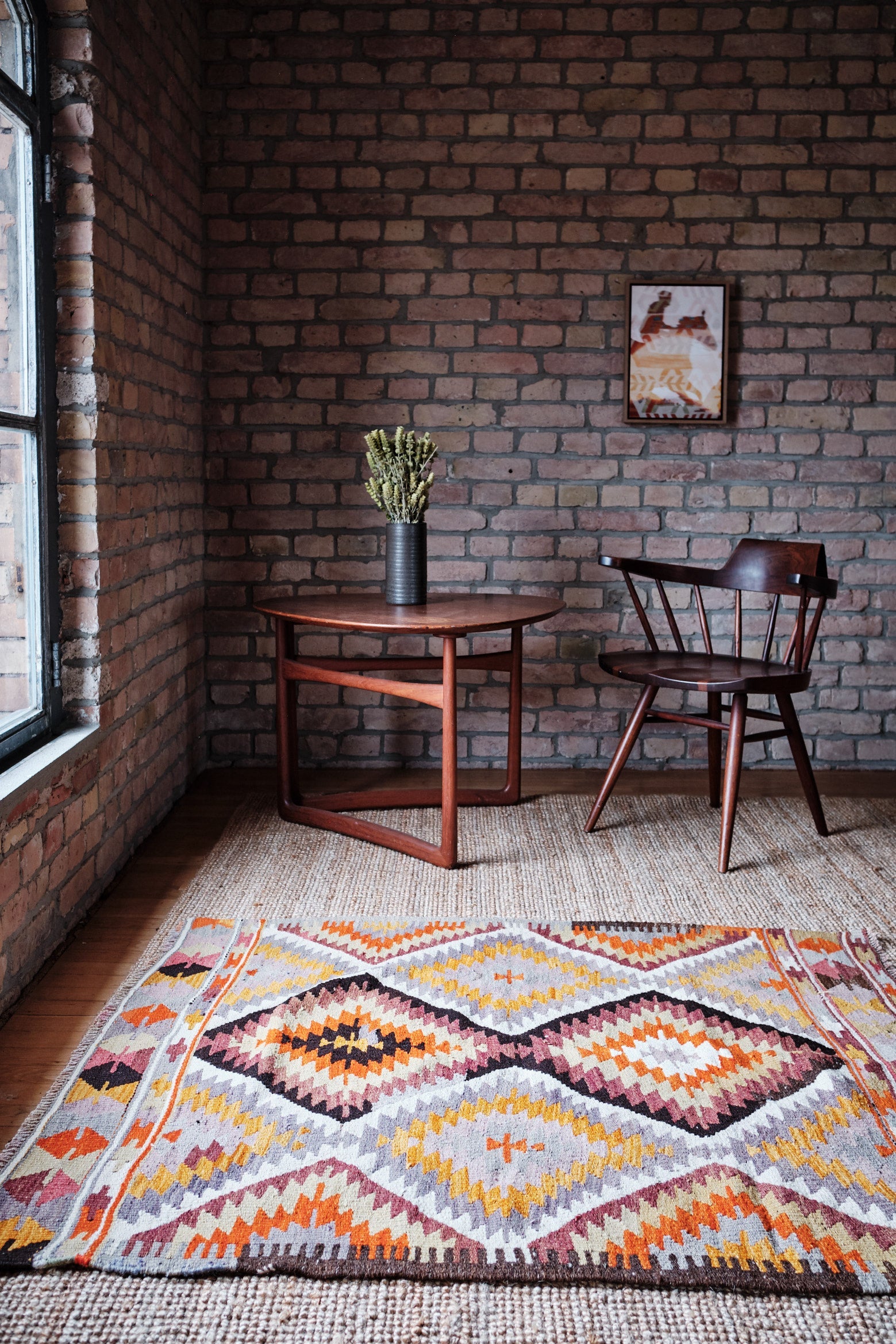 BARAK Vintage Kilim 135x113cm - Wild Heart Free Soul