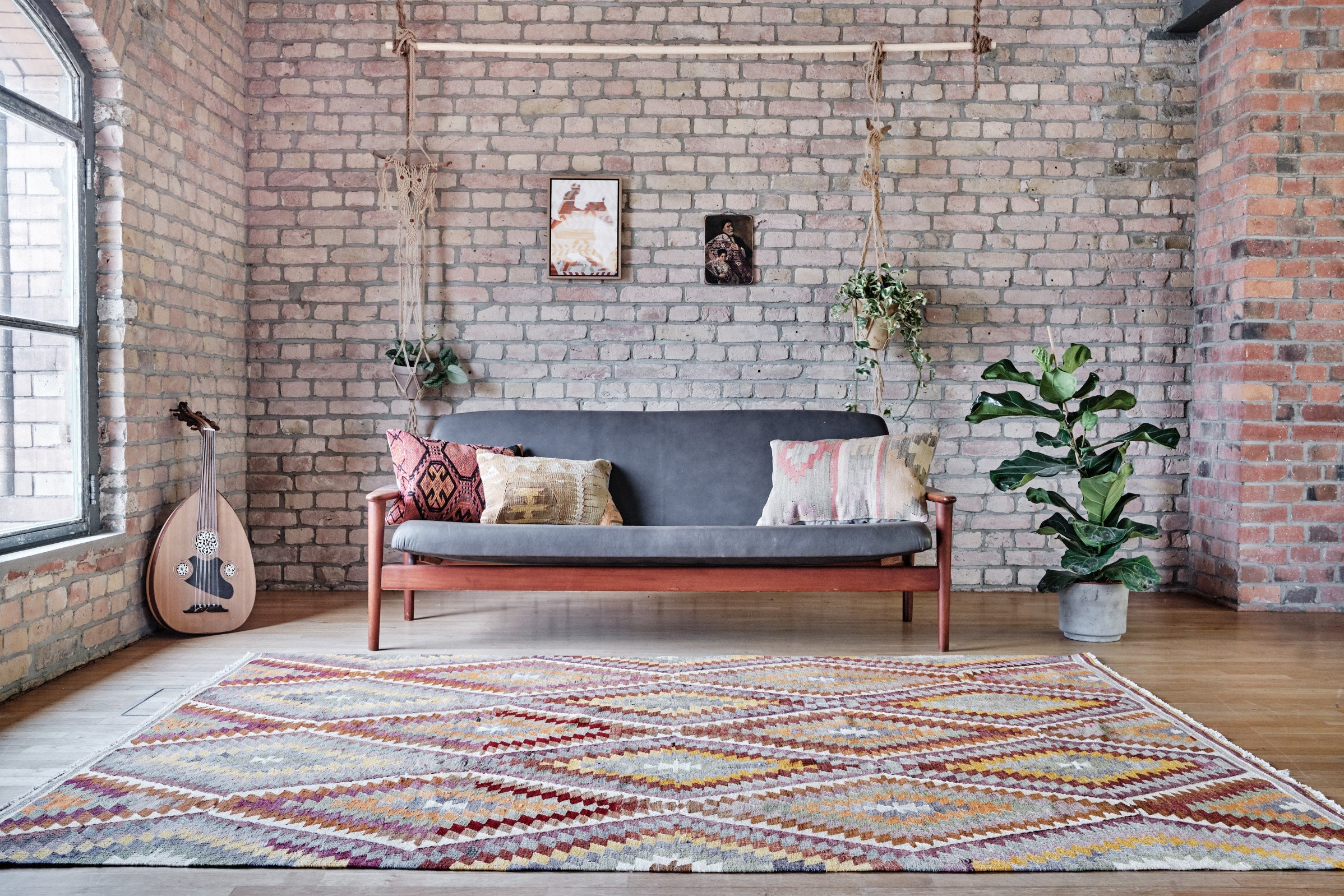 BARAK Vintage Kilim 253x180cm - Wild Heart Free Soul