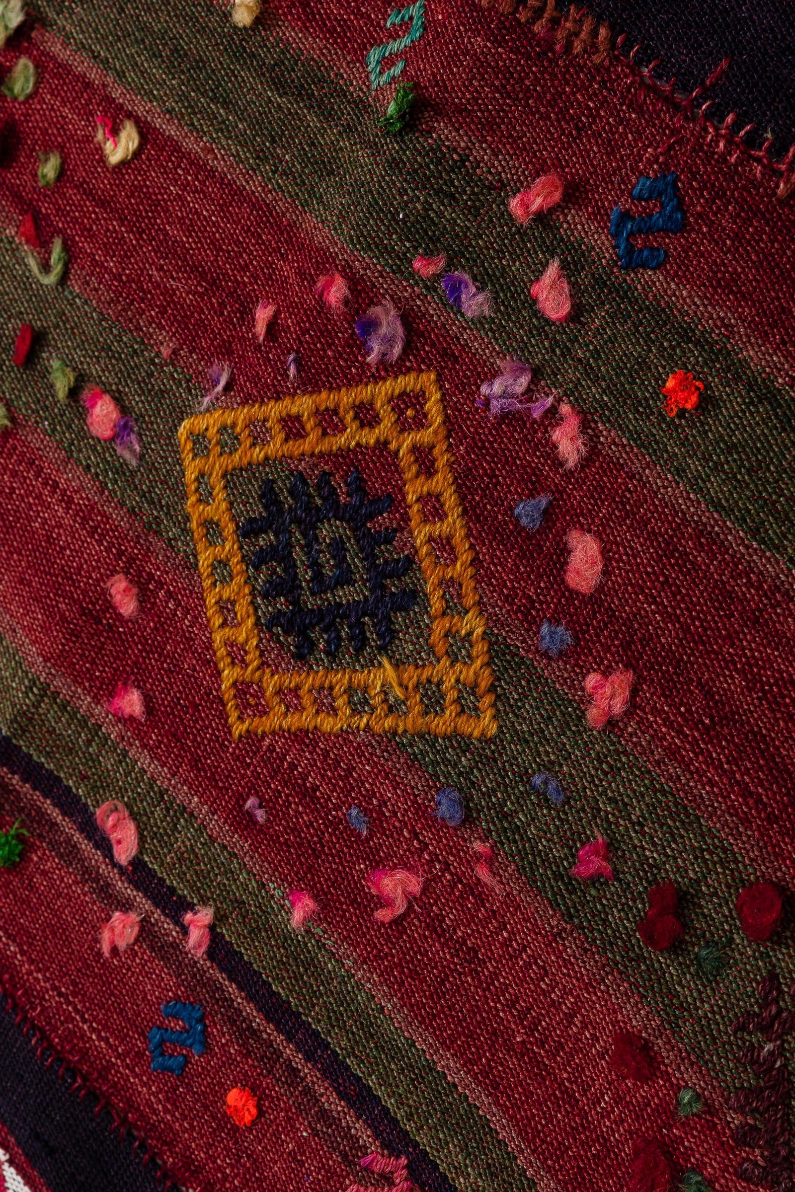 CIHANBEYLI Vintage Cicim Kilim 190x127cm - Wild Heart Free Soul