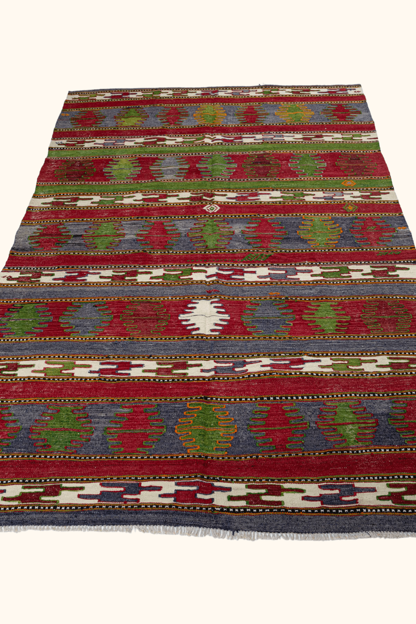 CIVRIL Vintage Kelim Teppich 255cm x 161cm - Wild Heart Free Soul