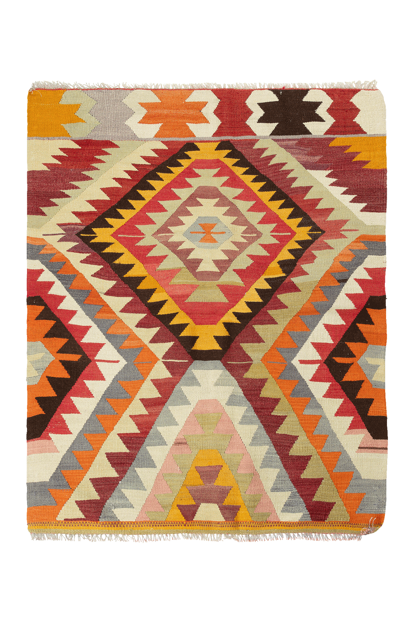 DENIZLI Vintage Kelim 122x102cm - Wild Heart Free Soul