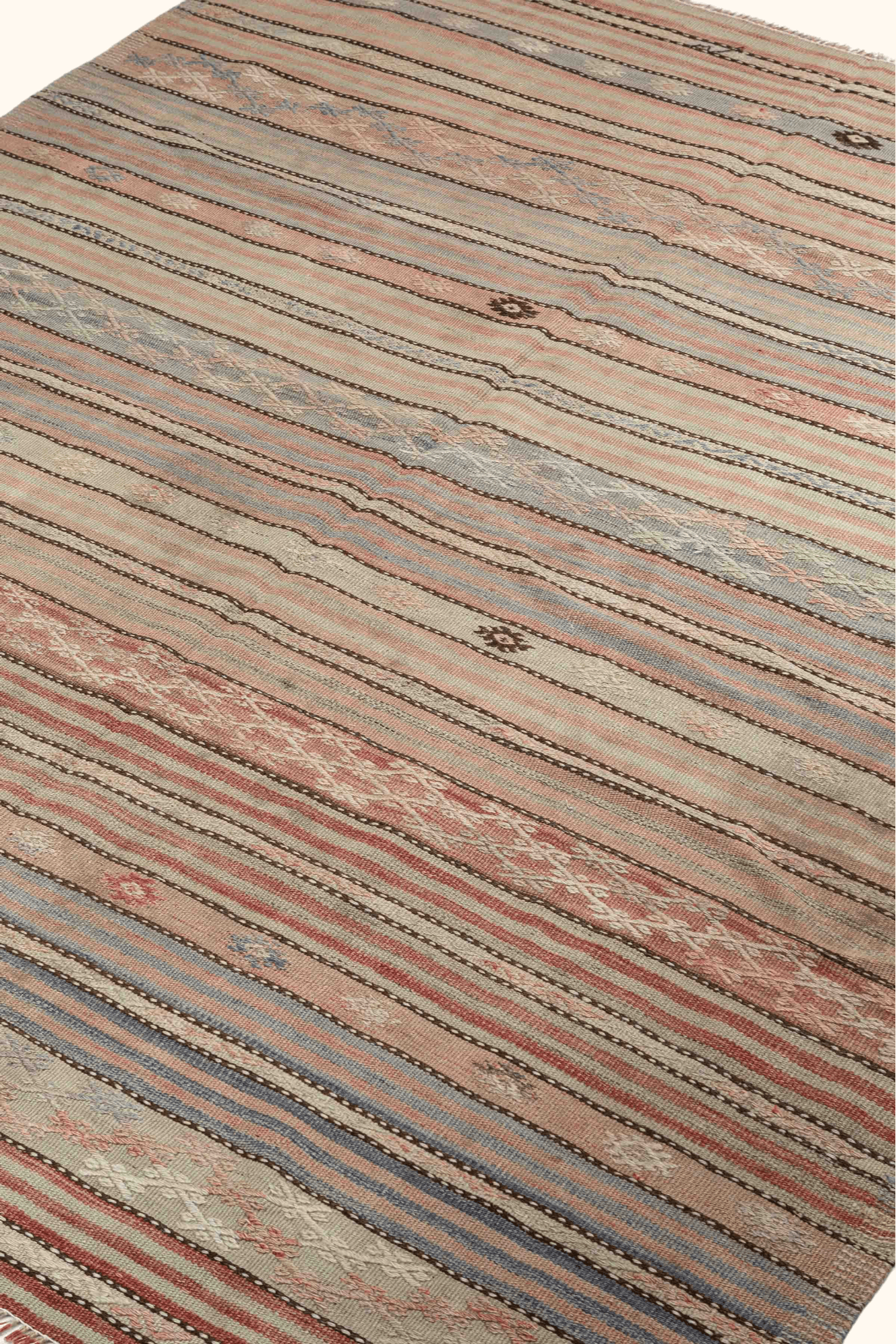 DENIZLI Vintage Kelim 193x164cm - Wild Heart Free Soul