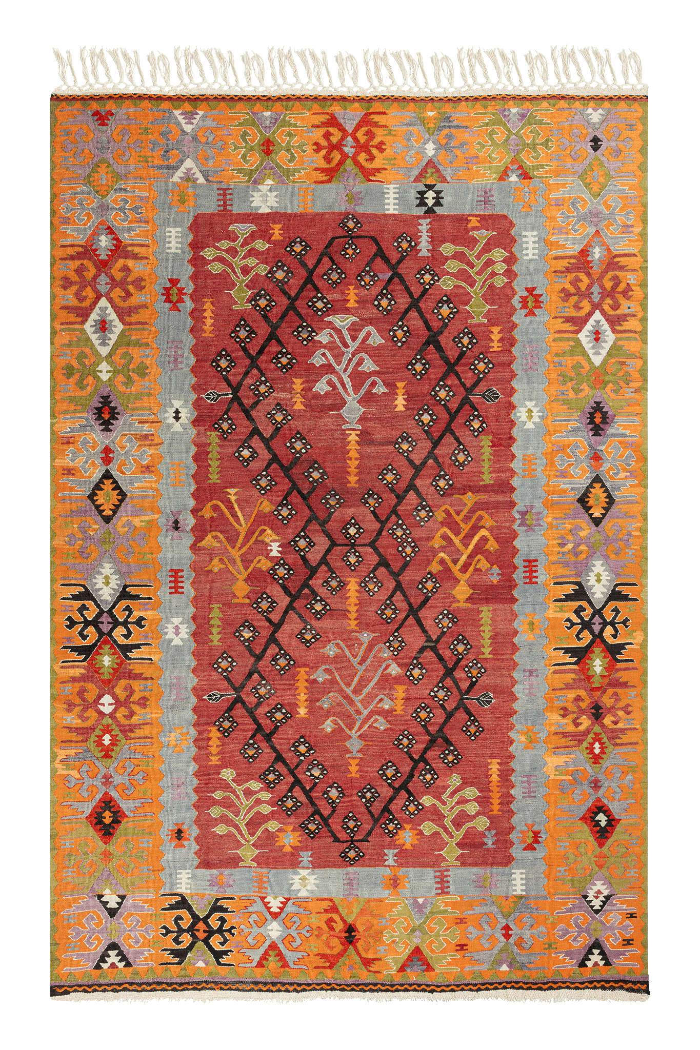 DENIZLI Vintage Kelim 246x166cm - Wild Heart Free Soul