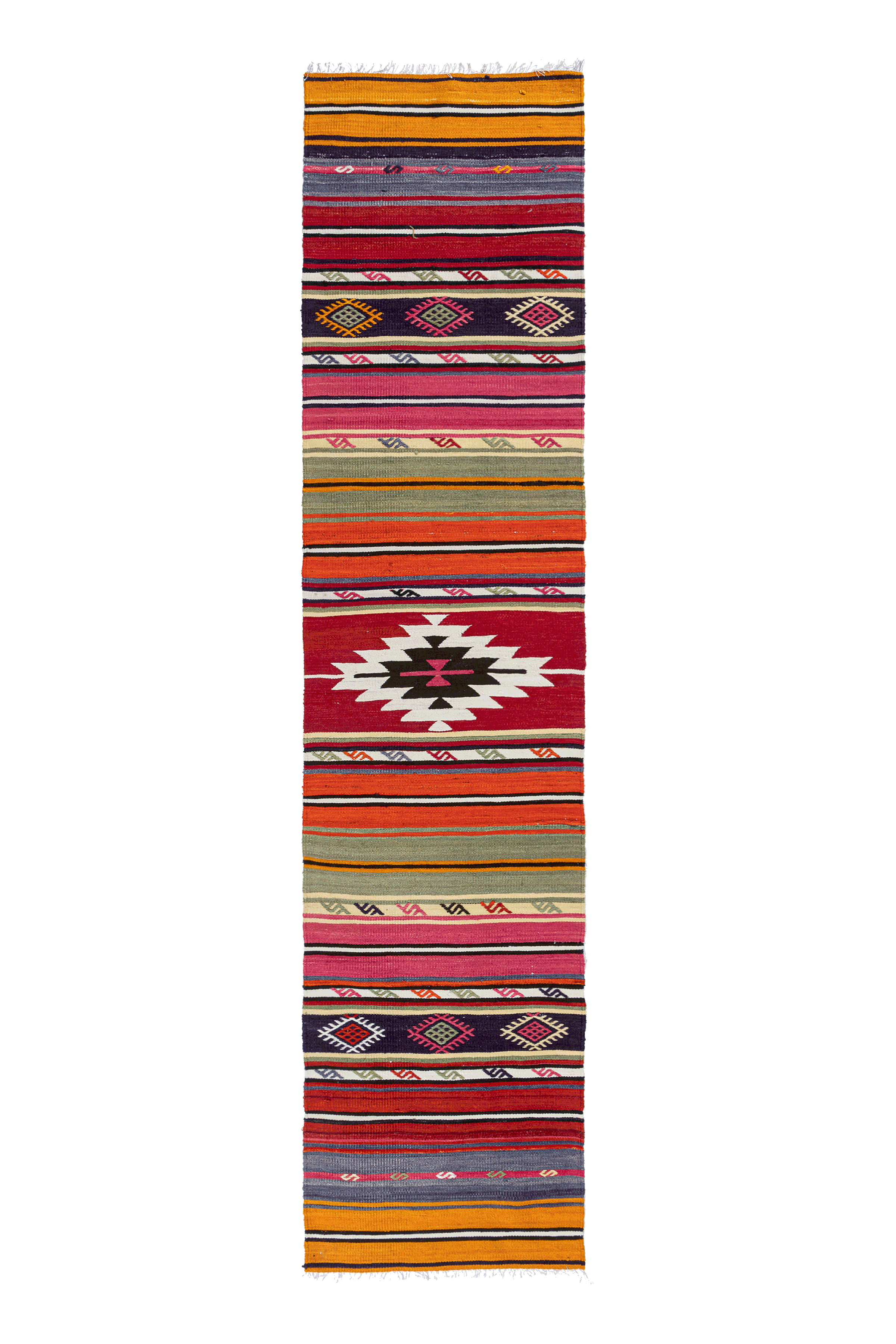 DENIZLI Vintage Kelim 268x58cm - Wild Heart Free Soul