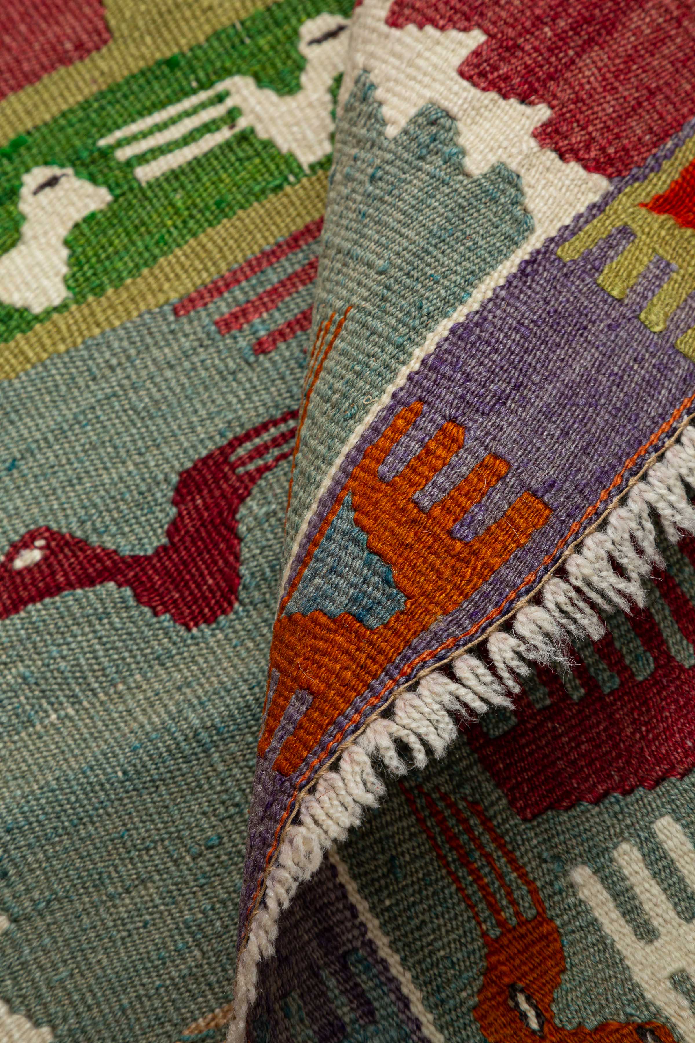 ESME Vintage Kelim Teppich 126cm x 95cm - Wild Heart Free Soul