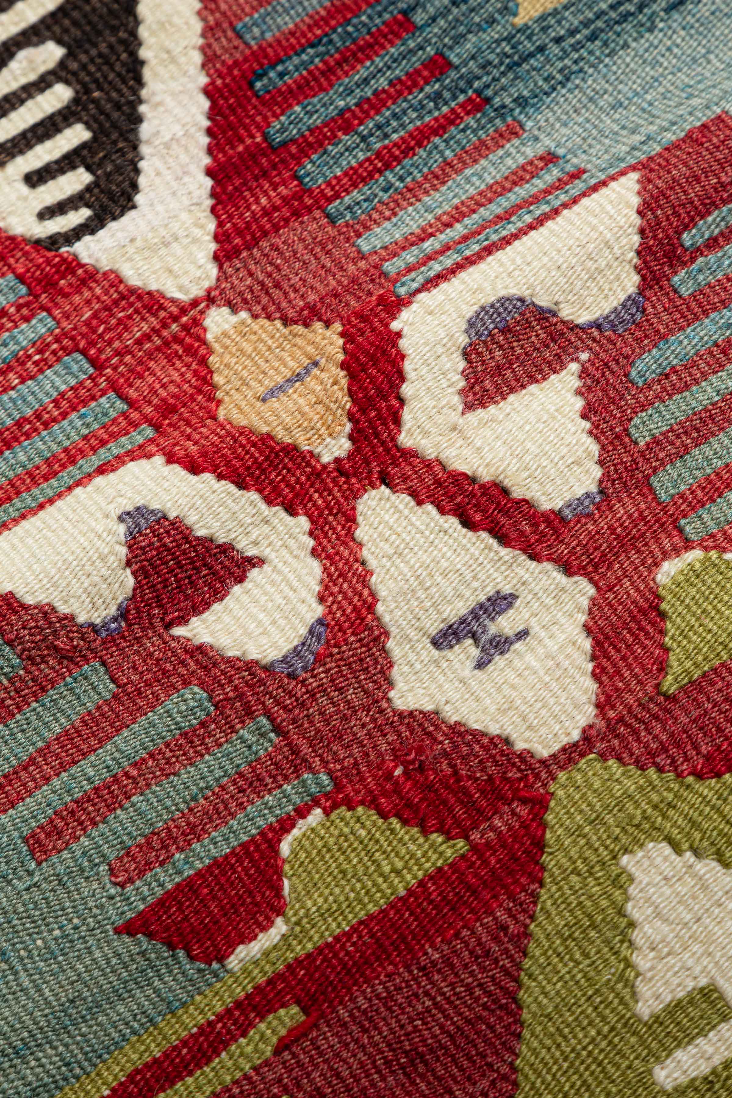 ESME Vintage Kelim Teppich 126cm x 95cm - Wild Heart Free Soul