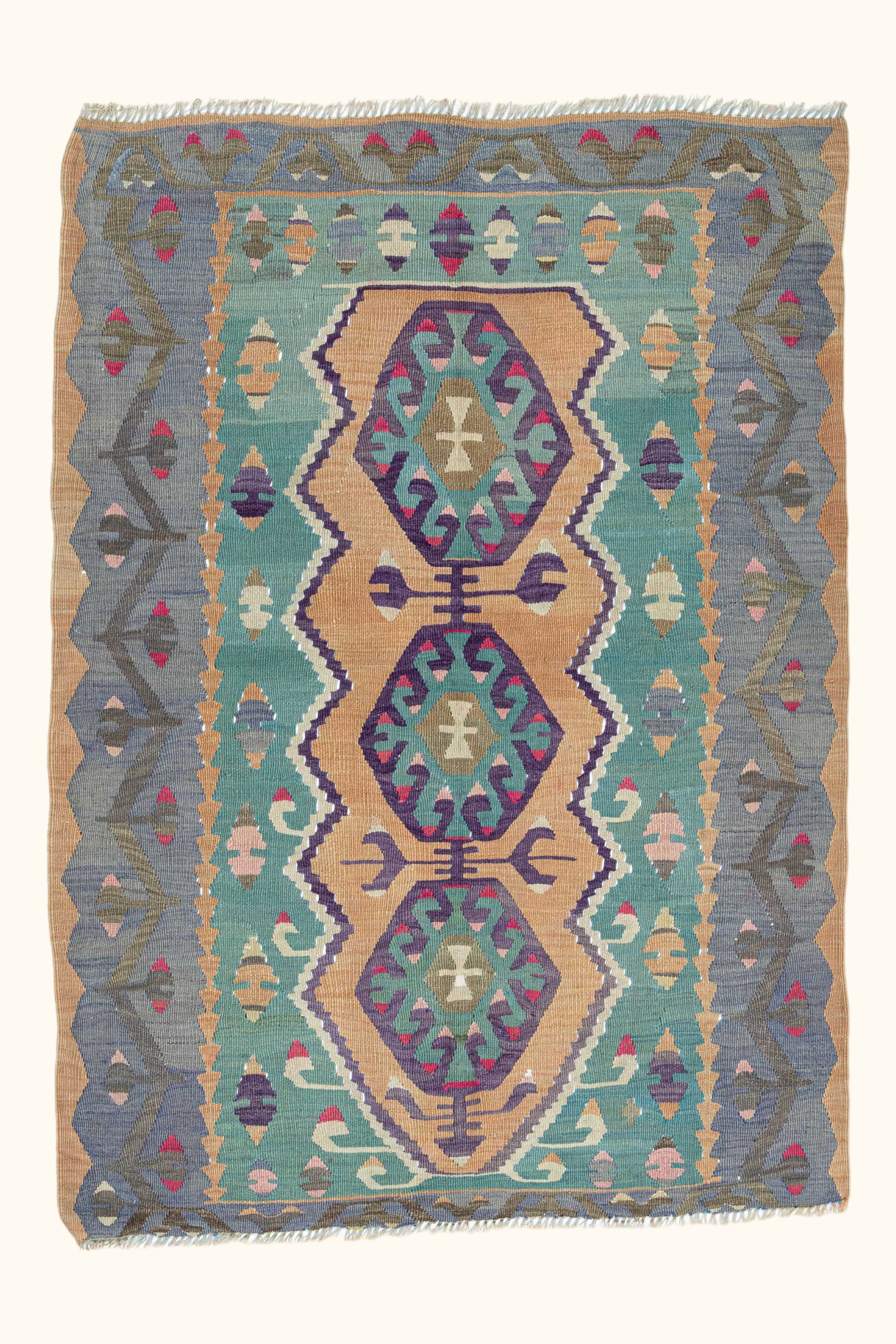 ESME Vintage Kelim Teppich 150cm x 106cm - Wild Heart Free Soul