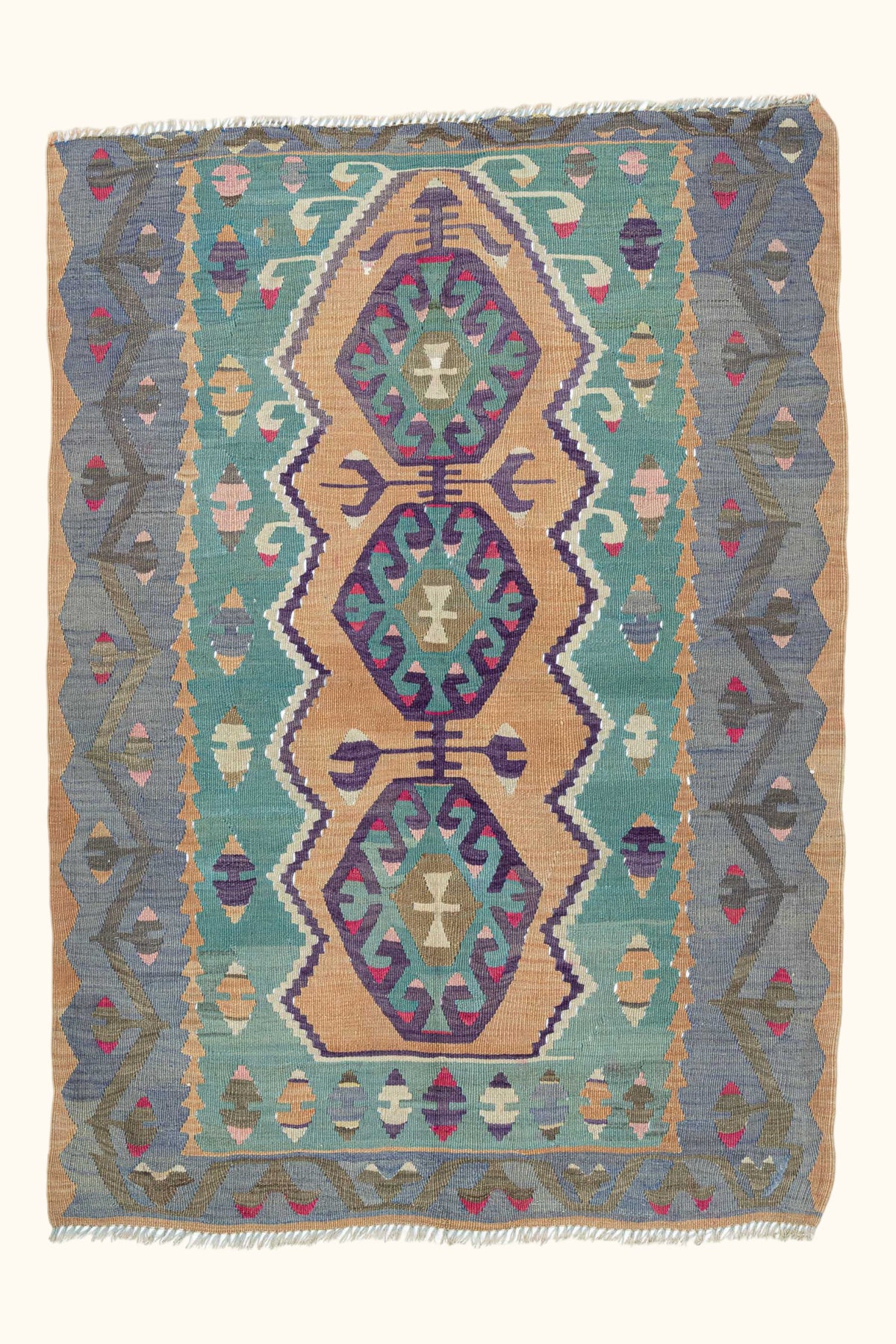 ESME Vintage Kelim Teppich 150cm x 106cm - Wild Heart Free Soul