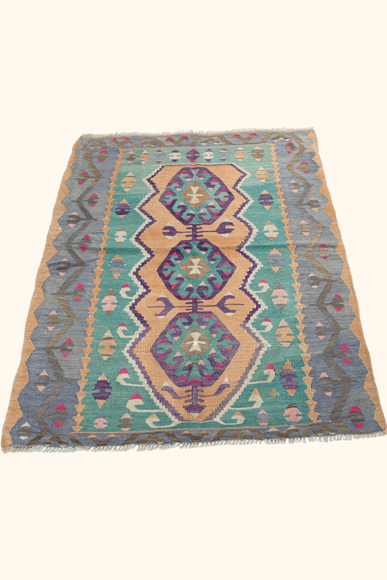 ESME Vintage Kelim Teppich 150cm x 106cm - Wild Heart Free Soul
