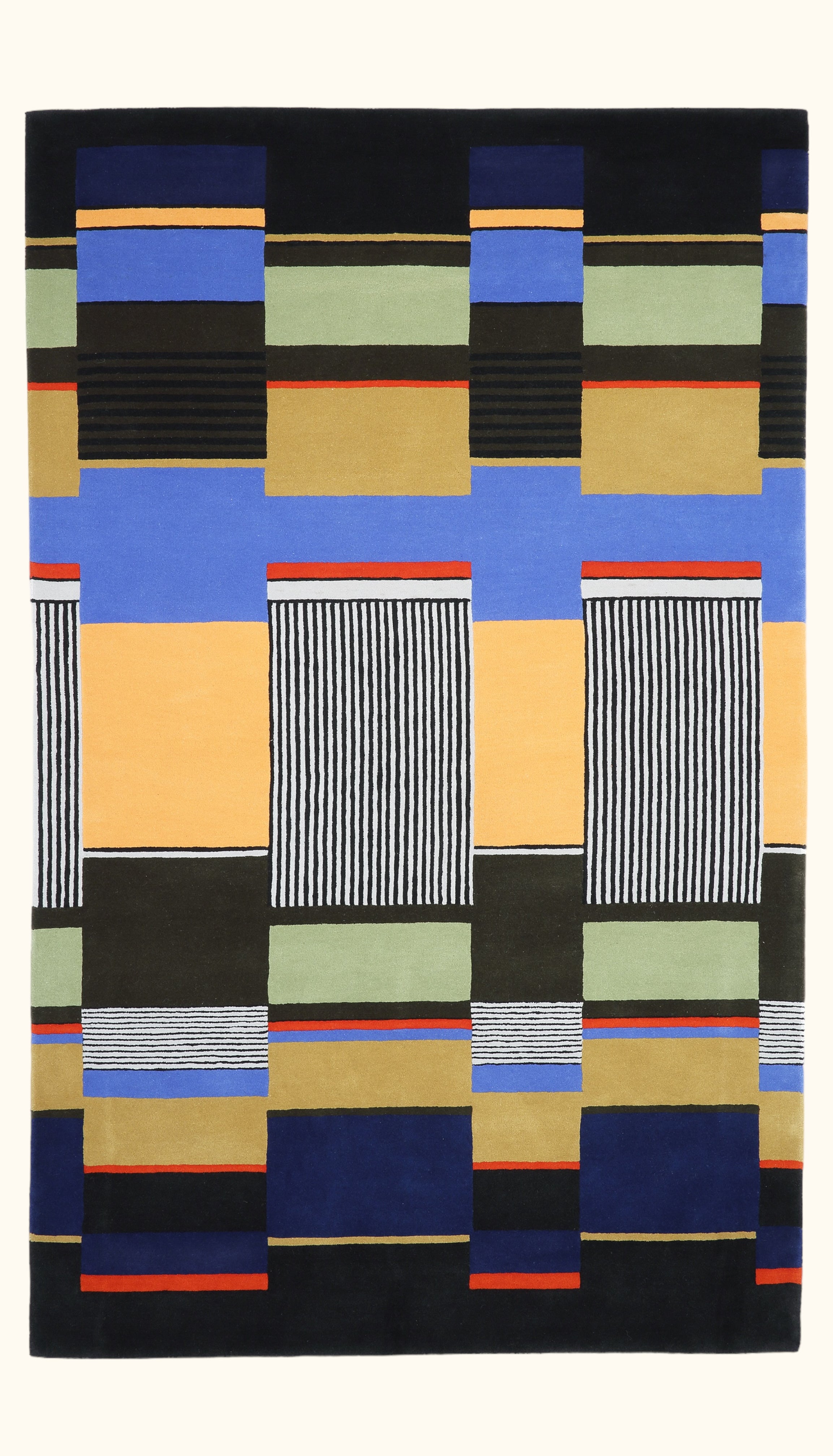 Gunta Stölzl Bauhaus Teppich 'PLATE 111' 269x170 cm - Wild Heart Free Soul