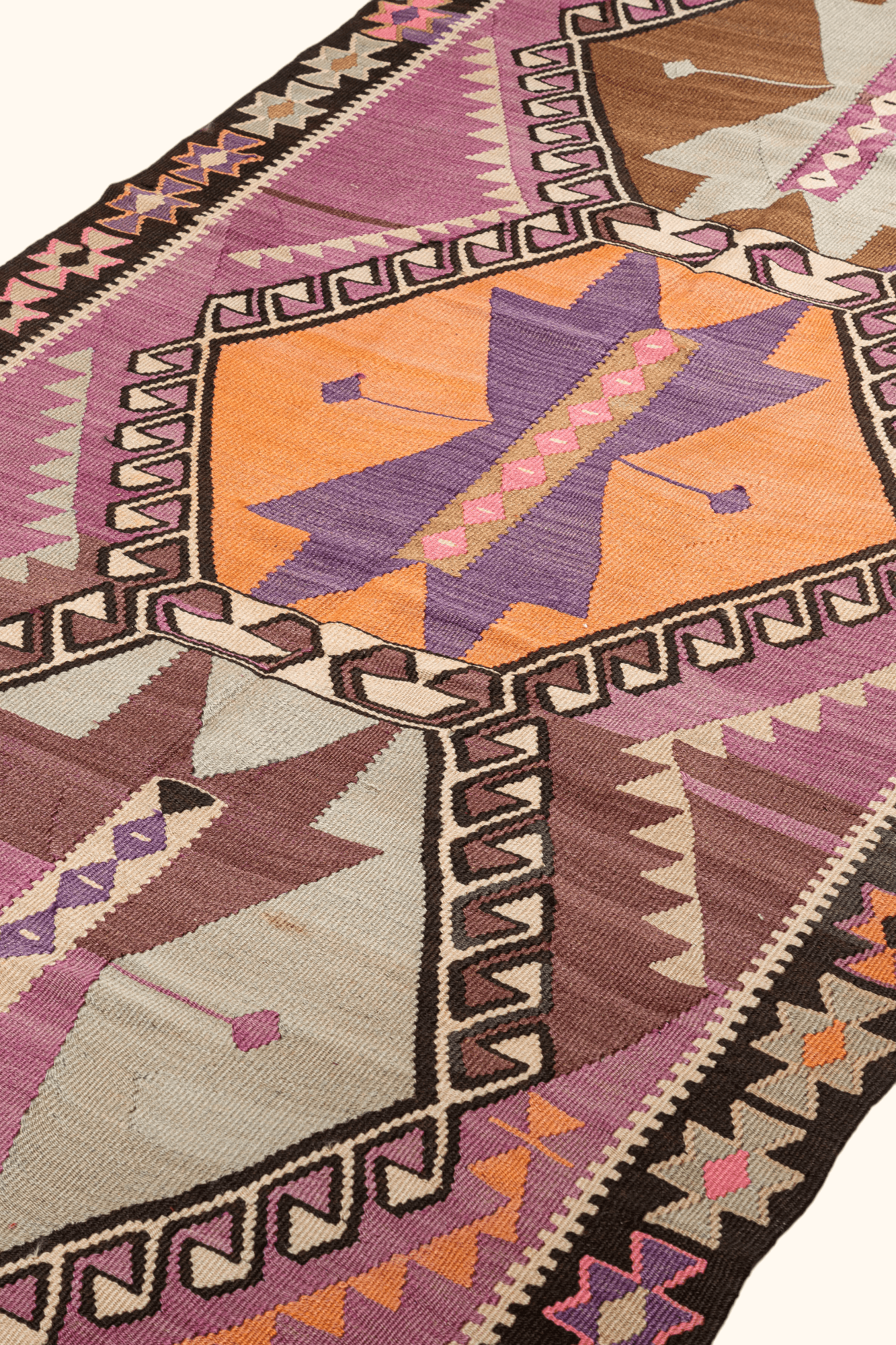 KARS Vintage Kelim Teppich 426cm x 138cm - Wild Heart Free Soul