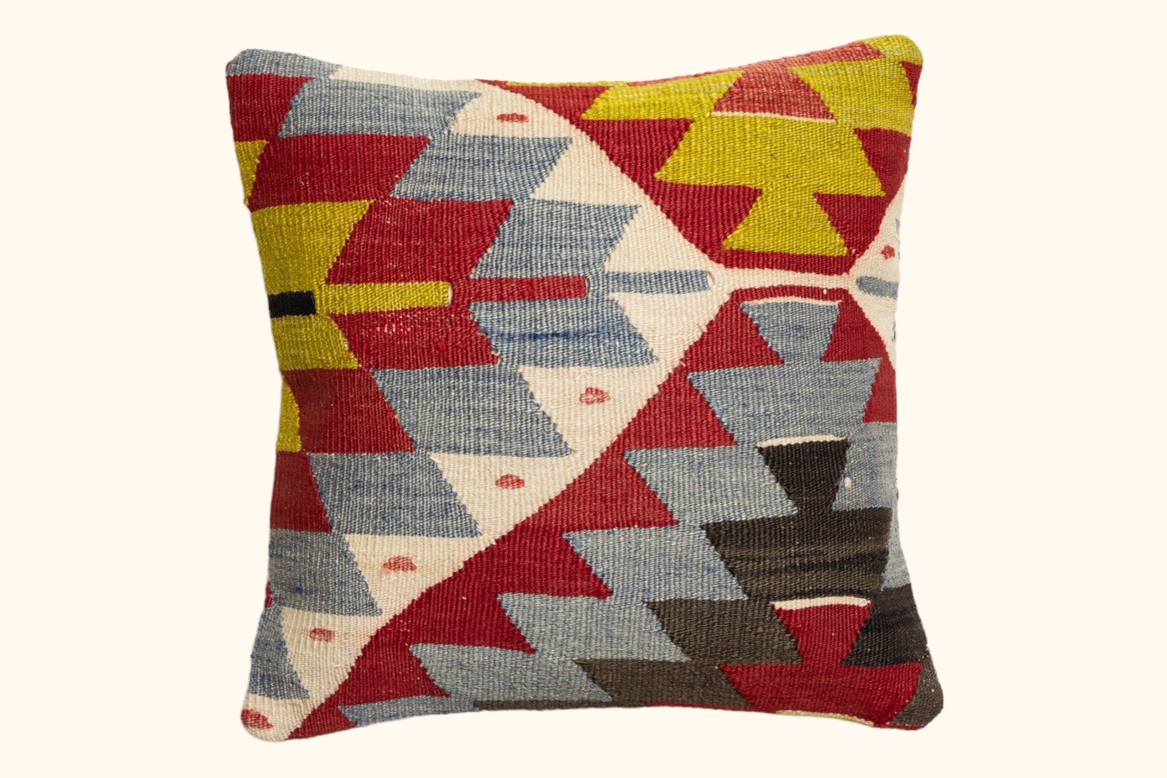 Kelim Kissen Badegül 40x40cm - Wild Heart Free Soul