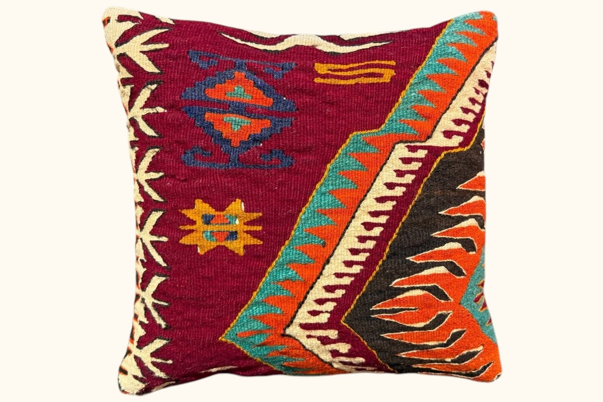 Kelim Kissen Hadiye 40x40cm - Wild Heart Free Soul