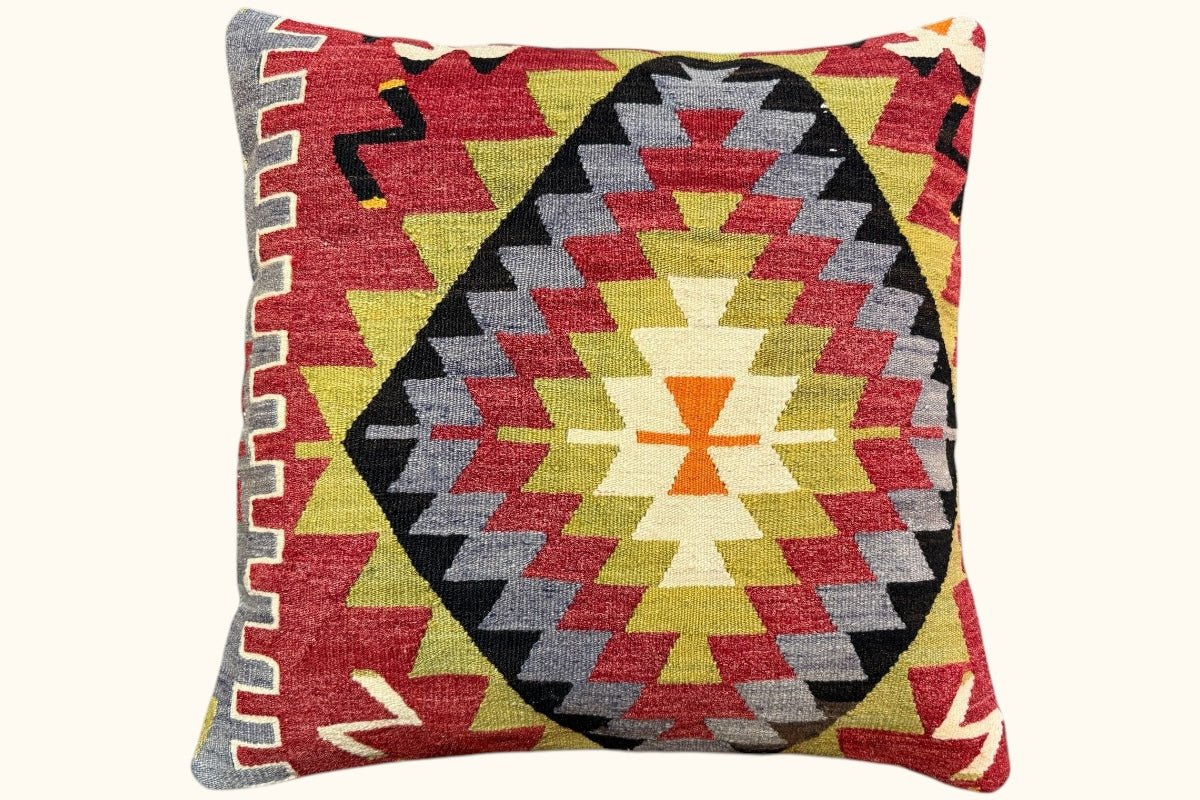 Kelim Kissen Kara 50x50cm - Wild Heart Free Soul