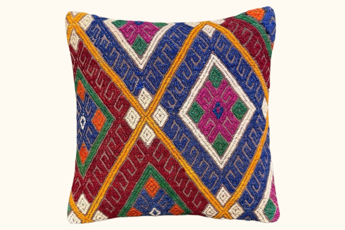 Kelim Kissen Ziyaeddin 40x40cm - Wild Heart Free Soul