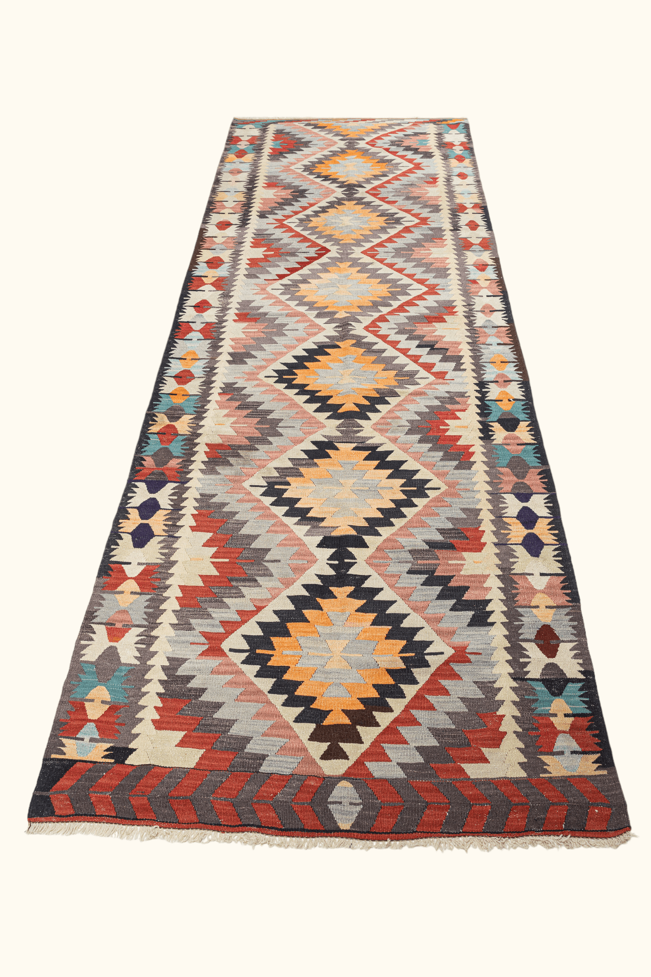 KOPRUBASI Vintage Kelim 348x105cm - Wild Heart Free Soul
