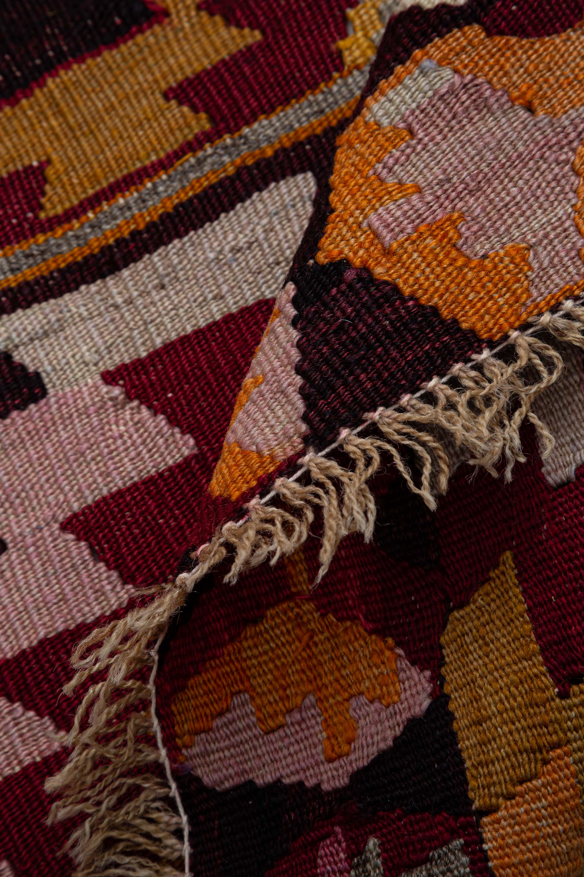 KOPRUBASI Vintage Kelim Teppich 251cm x 85cm - Wild Heart Free Soul