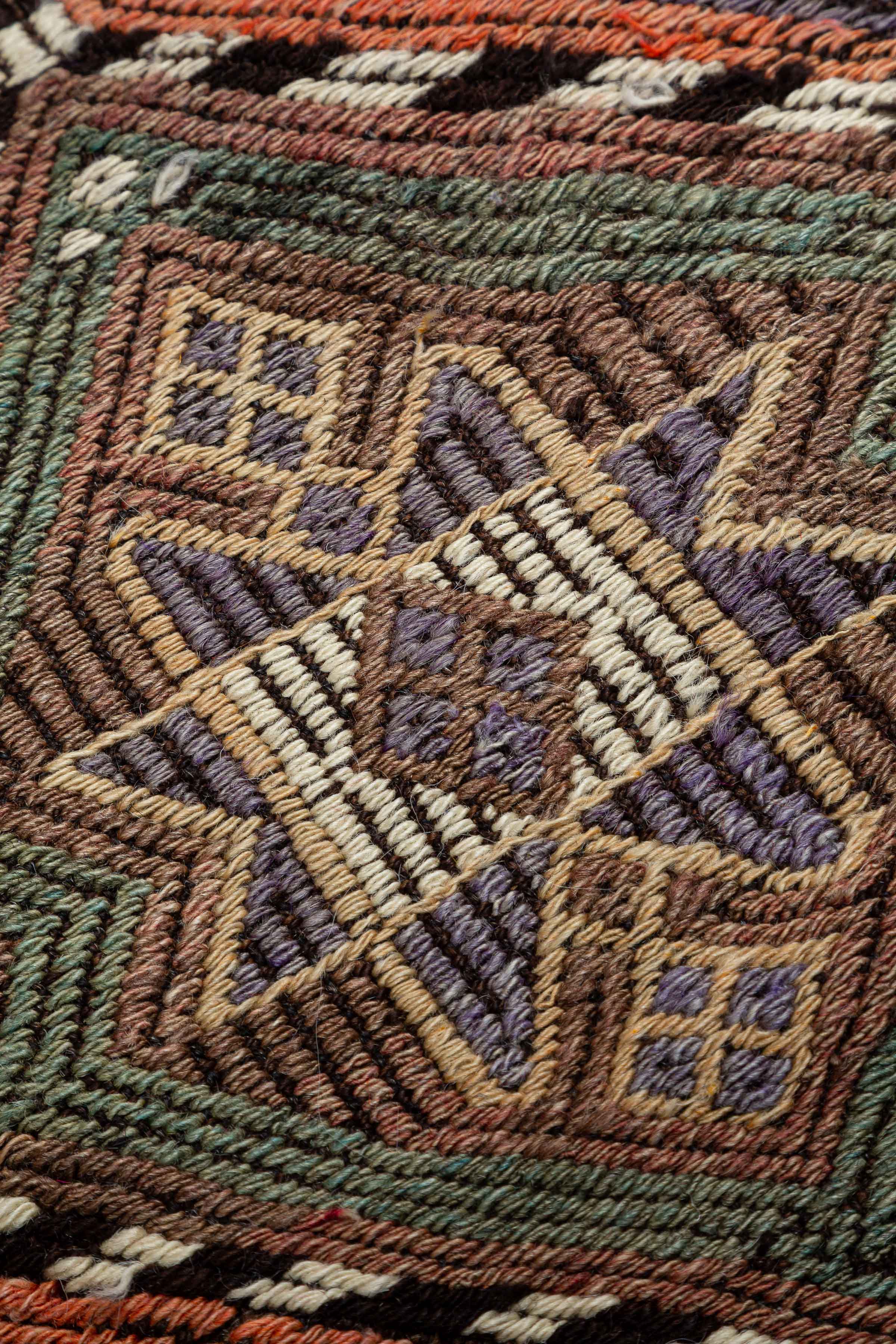 MUT CICIM Vintage Kelim Teppich 119cm x 98cm - Wild Heart Free Soul