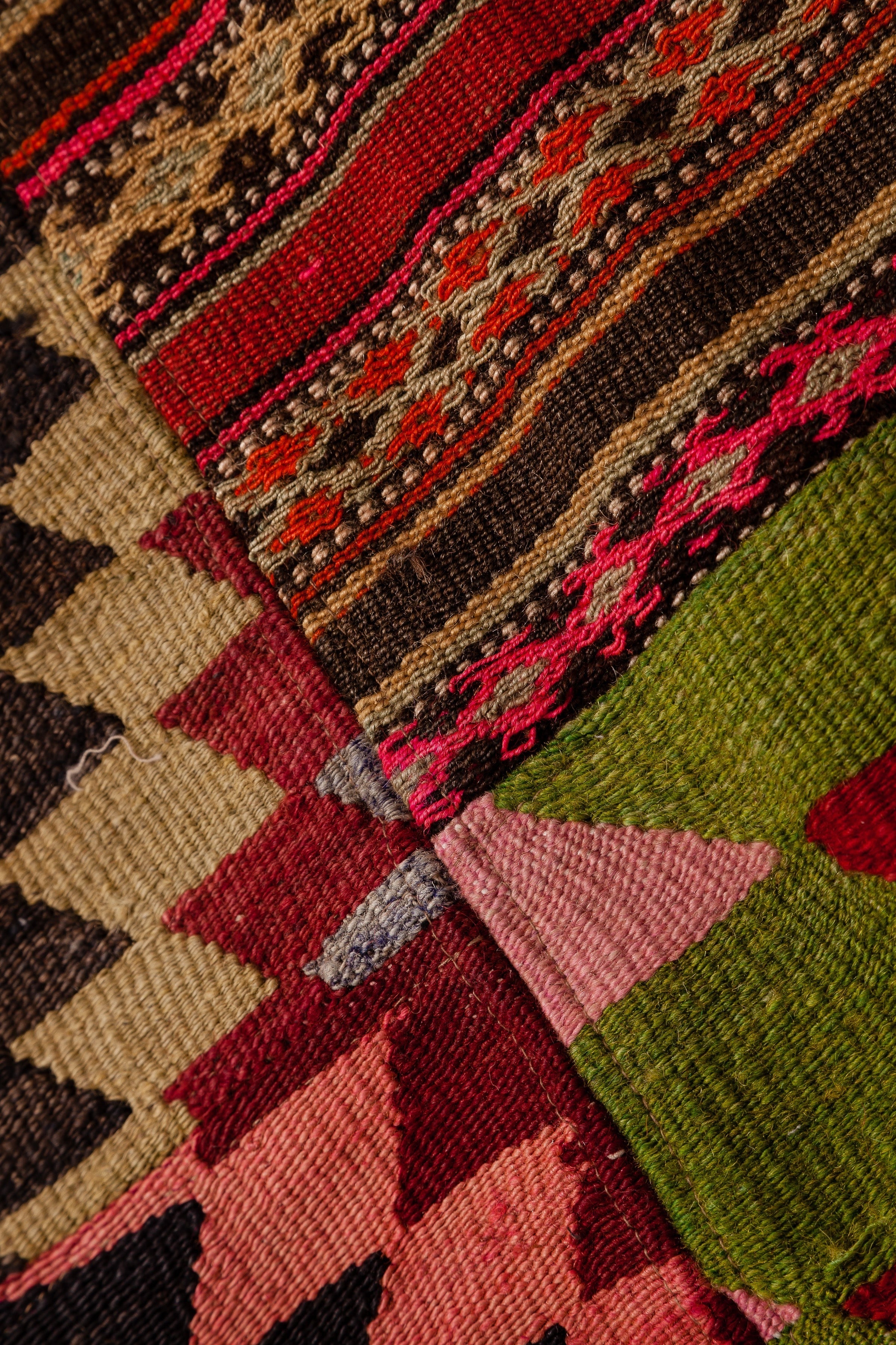 Patchwork Vintage Kilim Istanbul, Anatolia 197x136cm - Wild Heart Free Soul