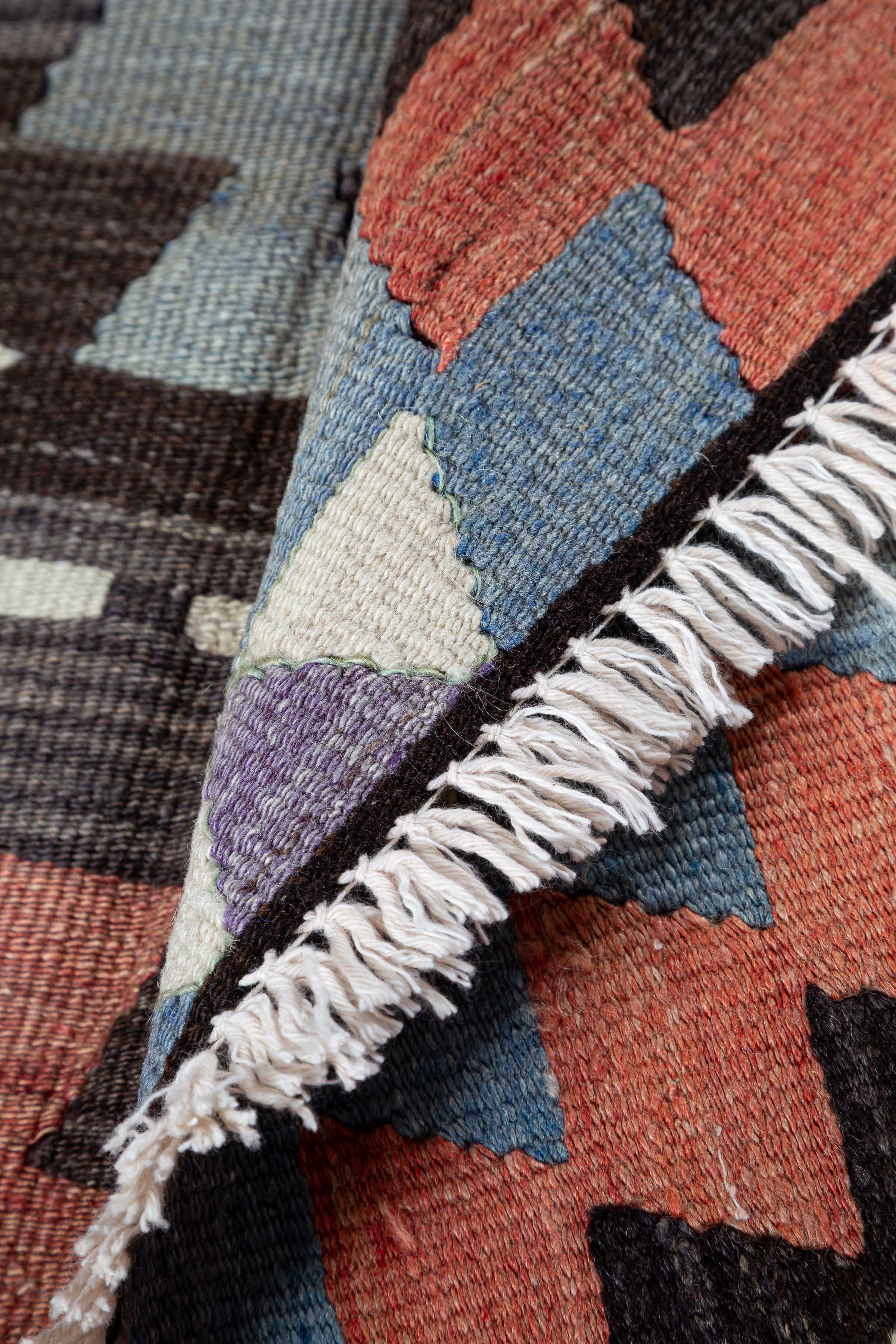 SEYITGAZI Vintage Kelim Teppich 263cm x 175cm - Wild Heart Free Soul