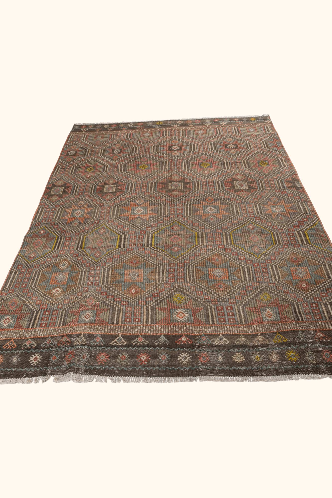 USAK Vintage Cicim Kelim 270x182cm - Wild Heart Free Soul