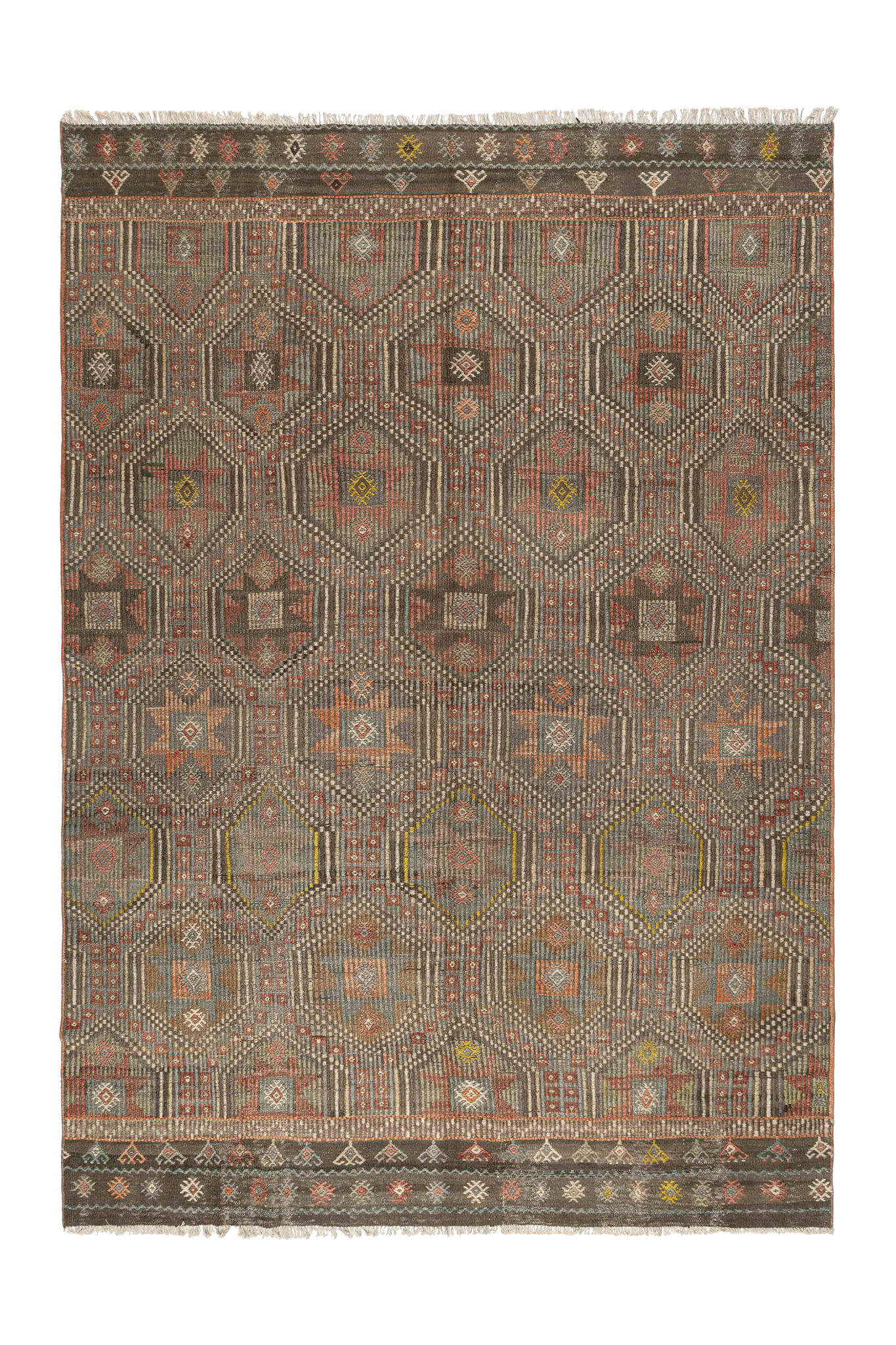 USAK Vintage Cicim Kelim 270x182cm - Wild Heart Free Soul