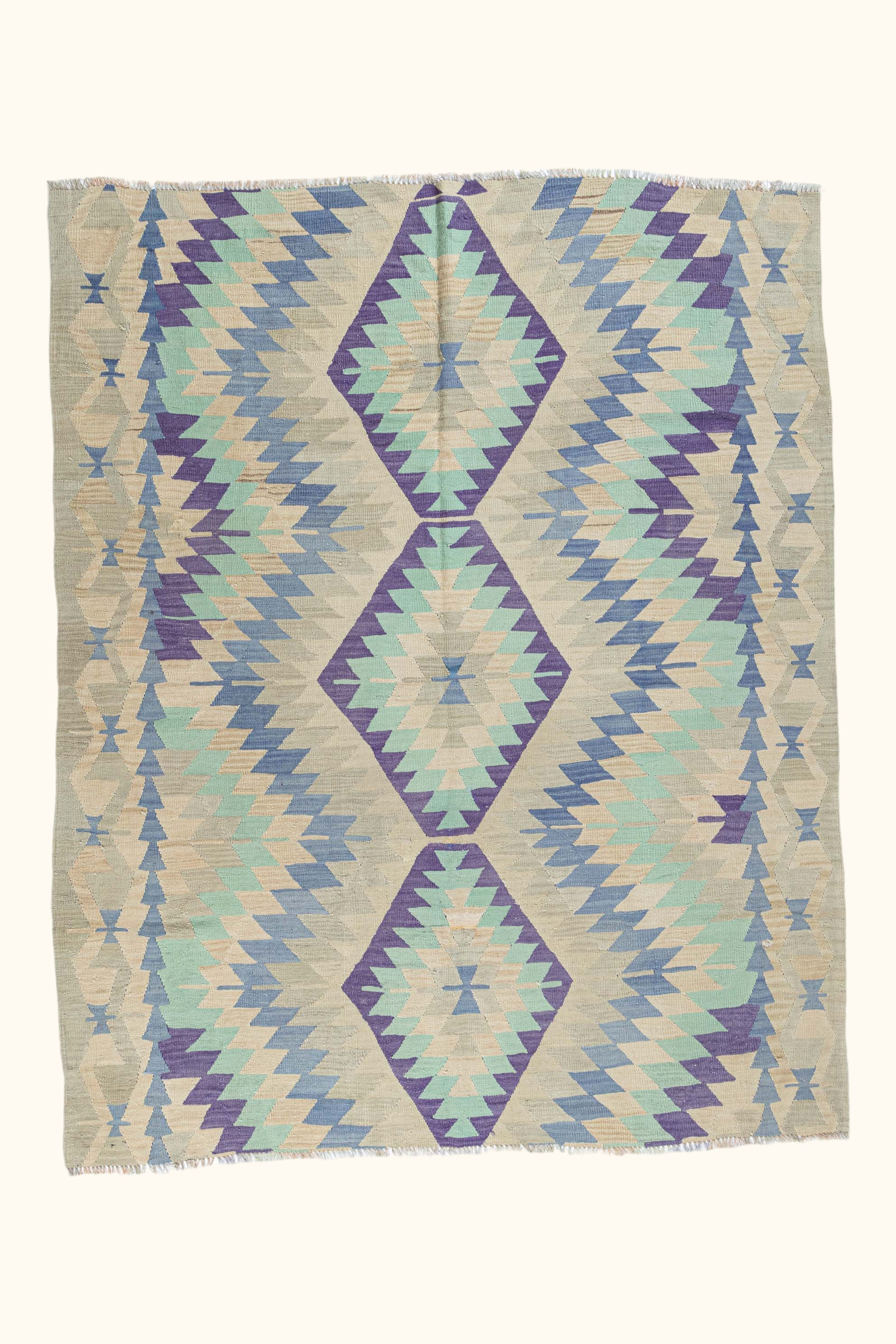 USAK Vintage Kelim 211x170cm - Wild Heart Free Soul