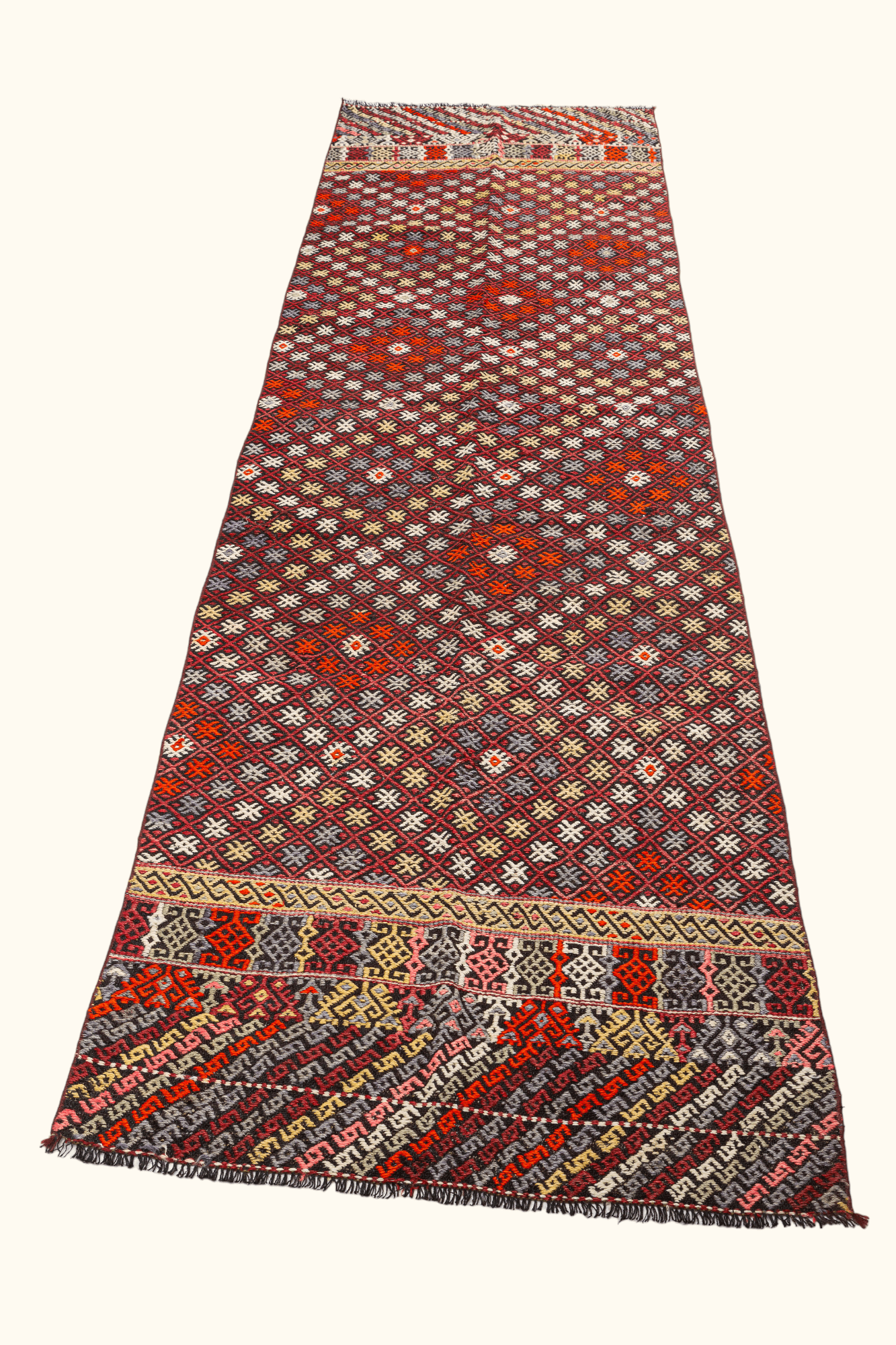 USAK Vintage Kelim 340x88cm - Wild Heart Free Soul