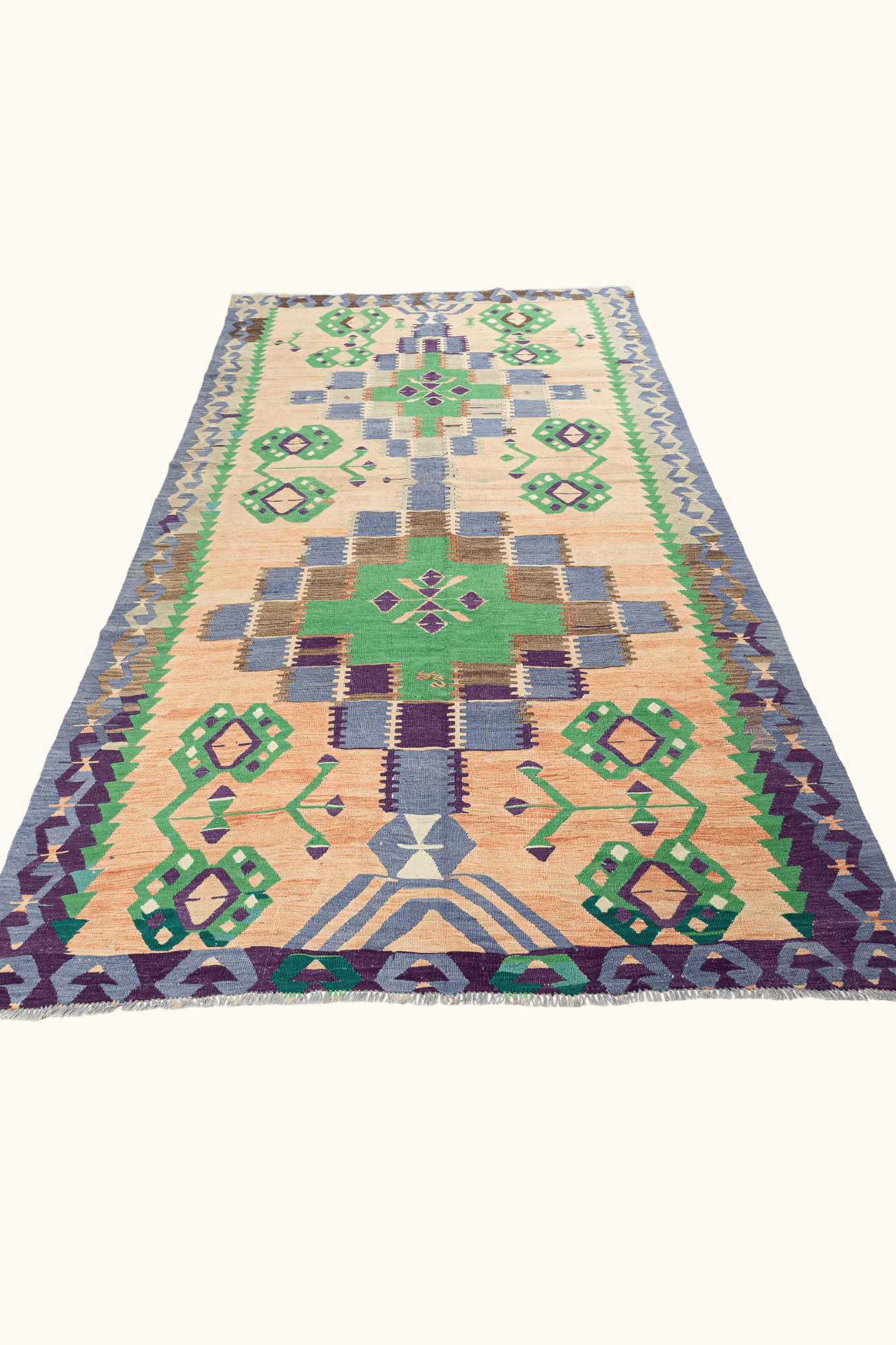 USAK Vintage Kelim 354x175cm - Wild Heart Free Soul