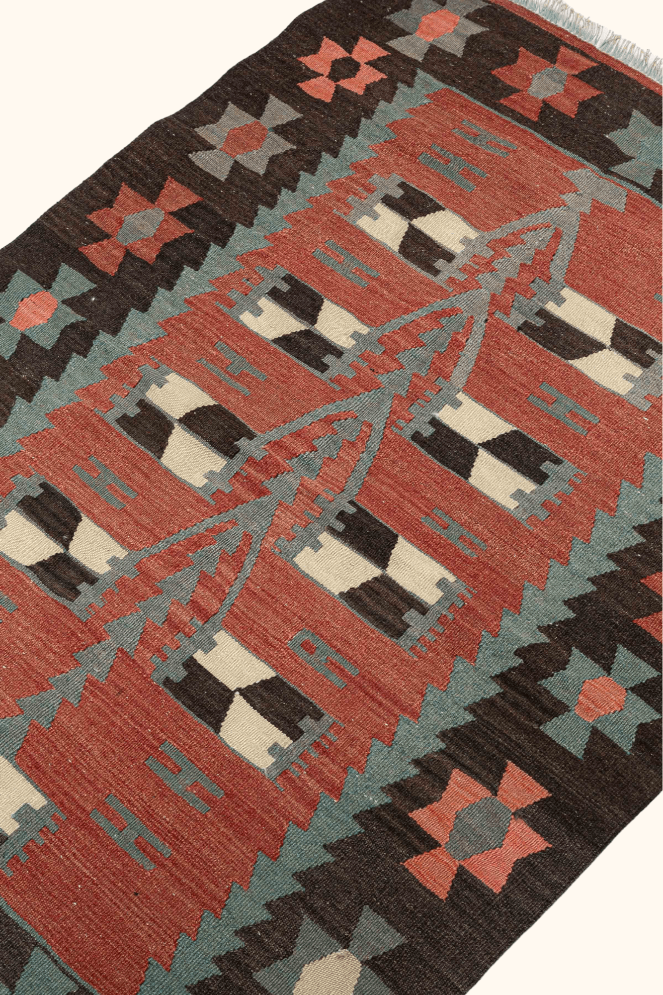 USAK Vintage Kelim Teppich 134cm x 88cm - Wild Heart Free Soul