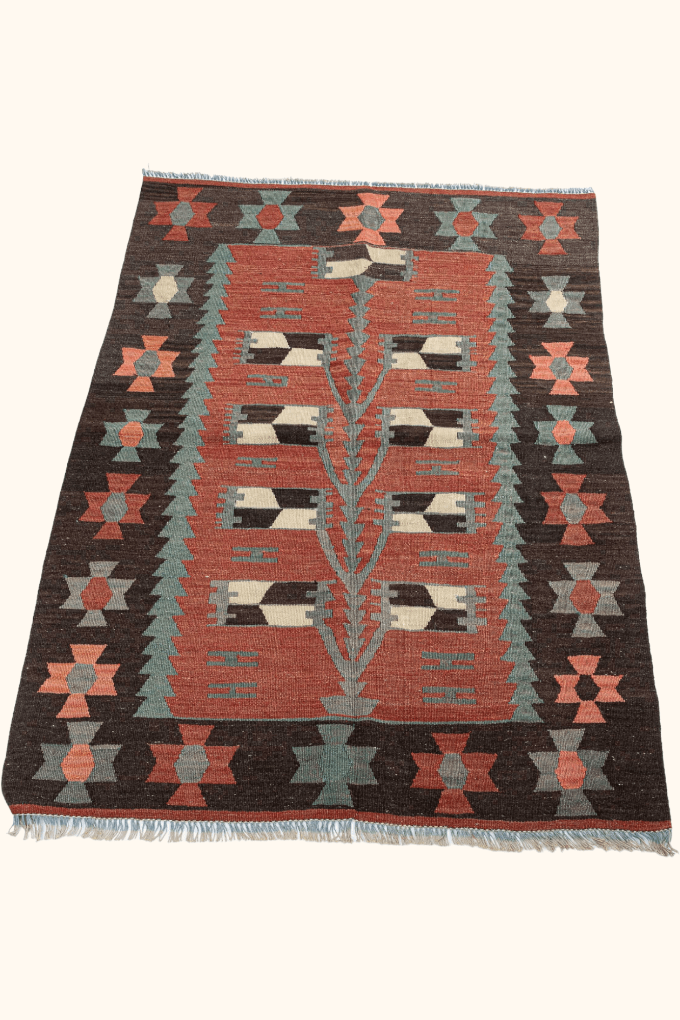 USAK Vintage Kelim Teppich 134cm x 88cm - Wild Heart Free Soul