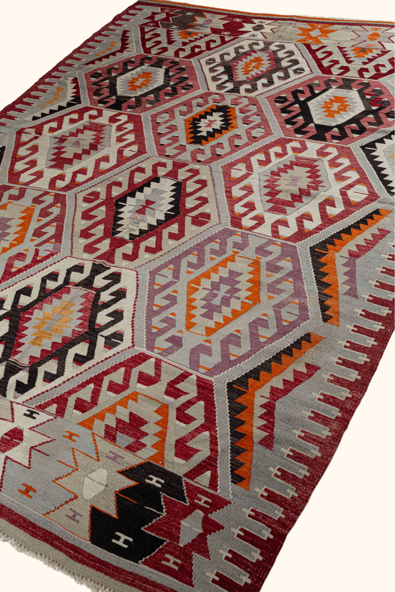 USAK Vintage Kelim Teppich 312cm x 210cm - Wild Heart Free Soul