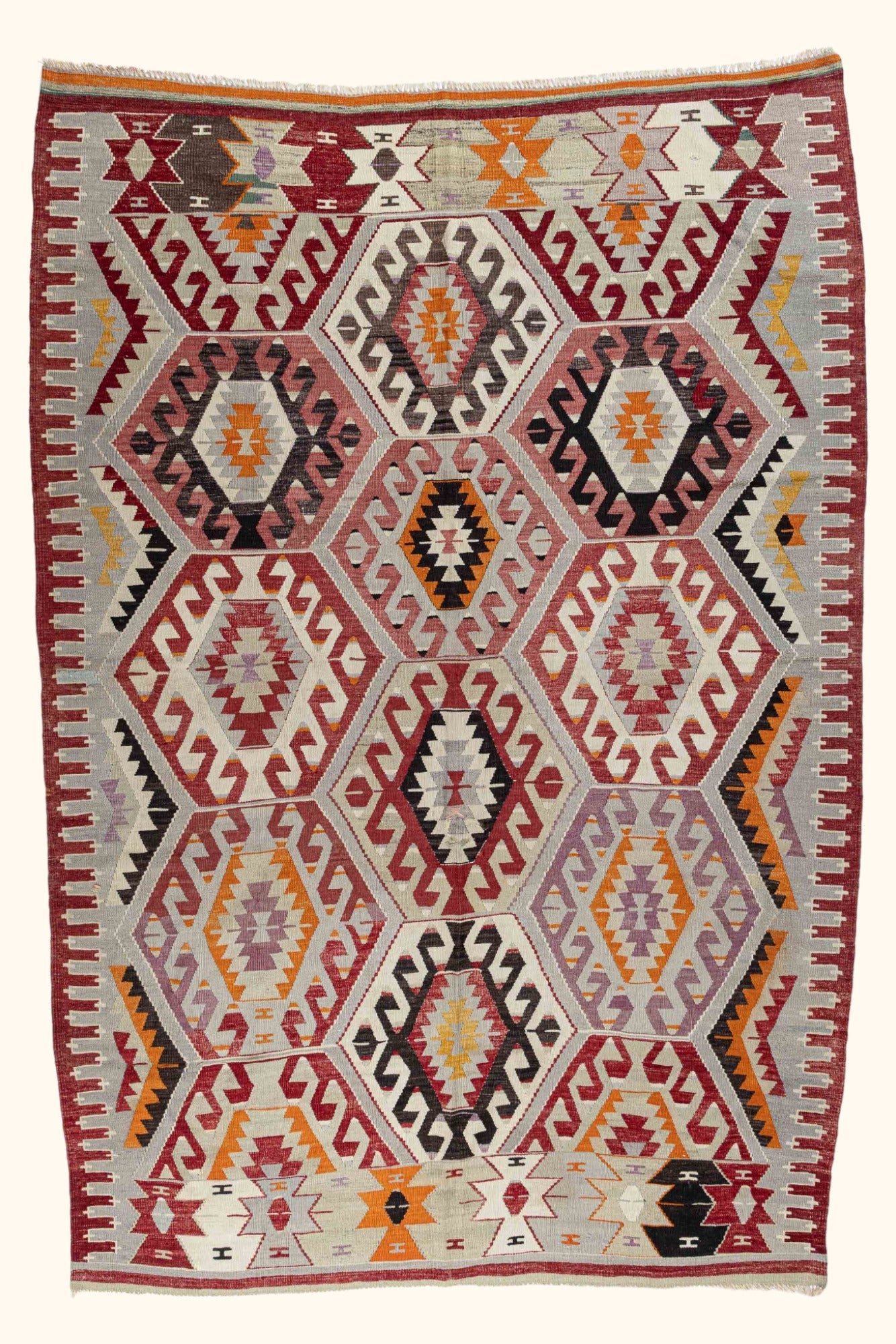 USAK Vintage Kelim Teppich 312cm x 210cm - Wild Heart Free Soul