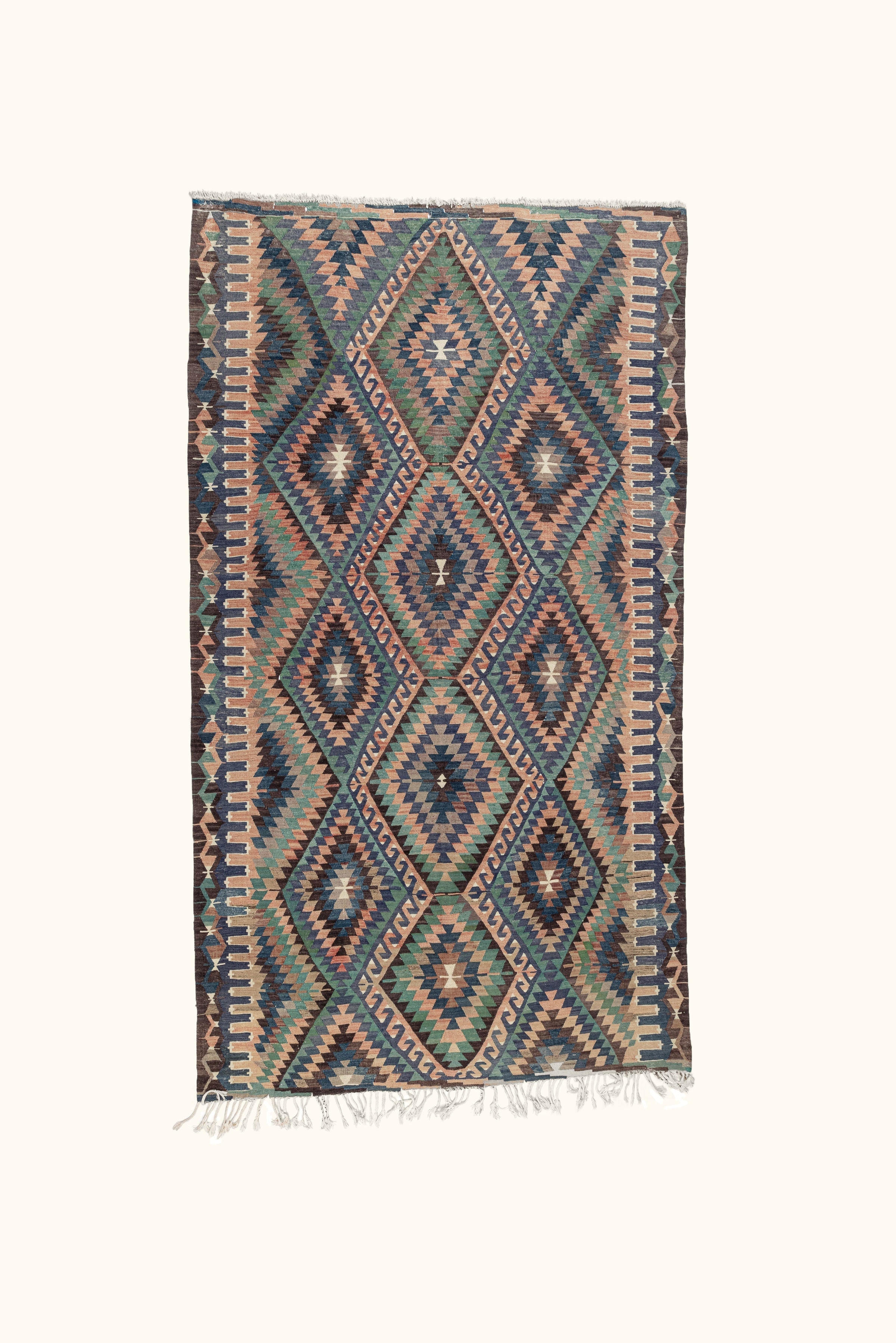 USAK Vintage Kelim Teppich 336cm x 180cm - Wild Heart Free Soul