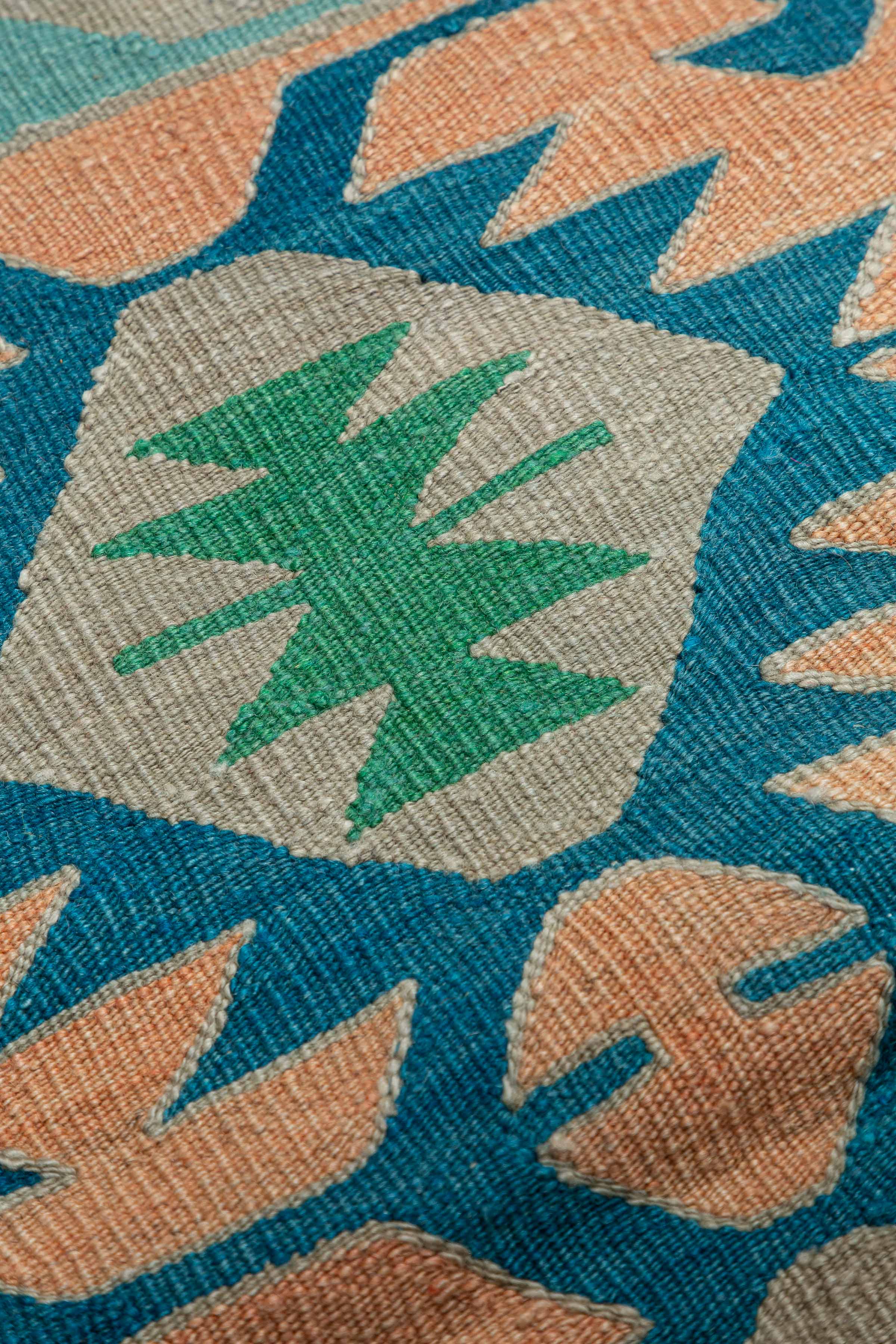 USAK Vintage Kelim Teppich 88cm x 84cm - Wild Heart Free Soul