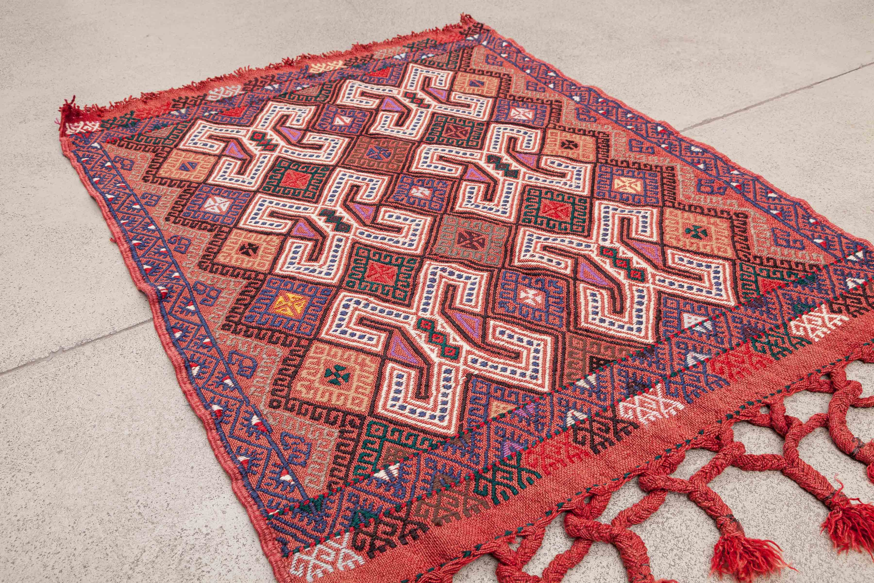 Vintage Cicim Kilim Bergama 107x83cm - Wild Heart Free Soul