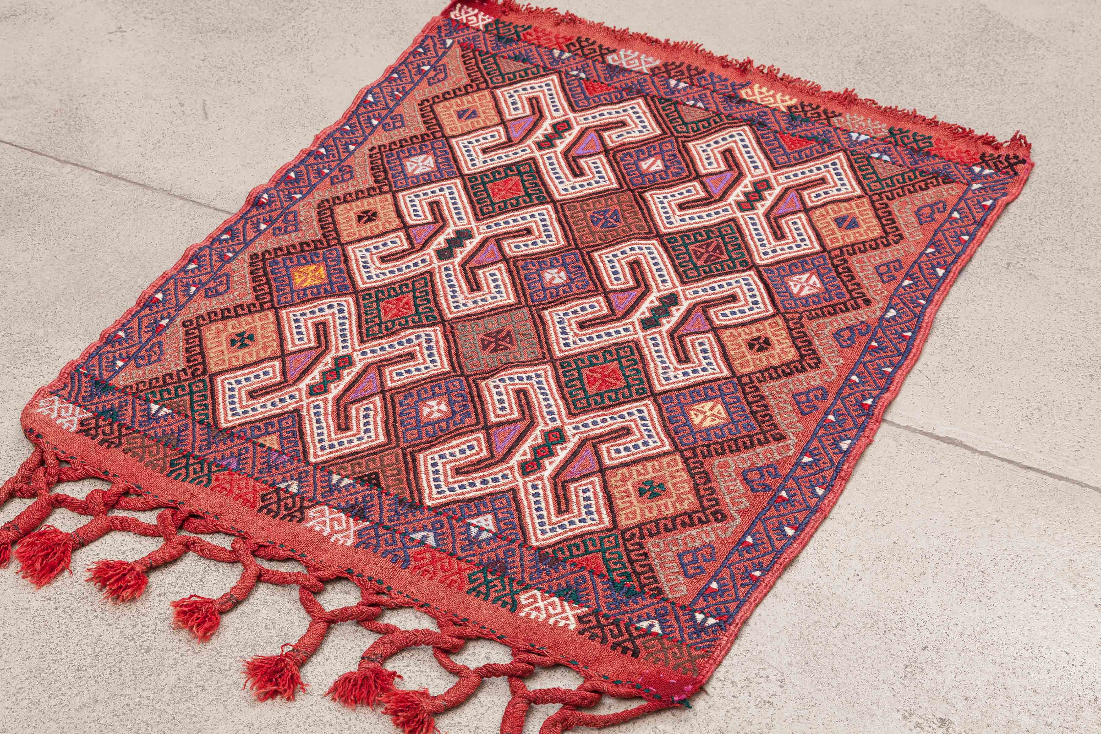 Vintage Cicim Kilim Bergama 107x83cm - Wild Heart Free Soul