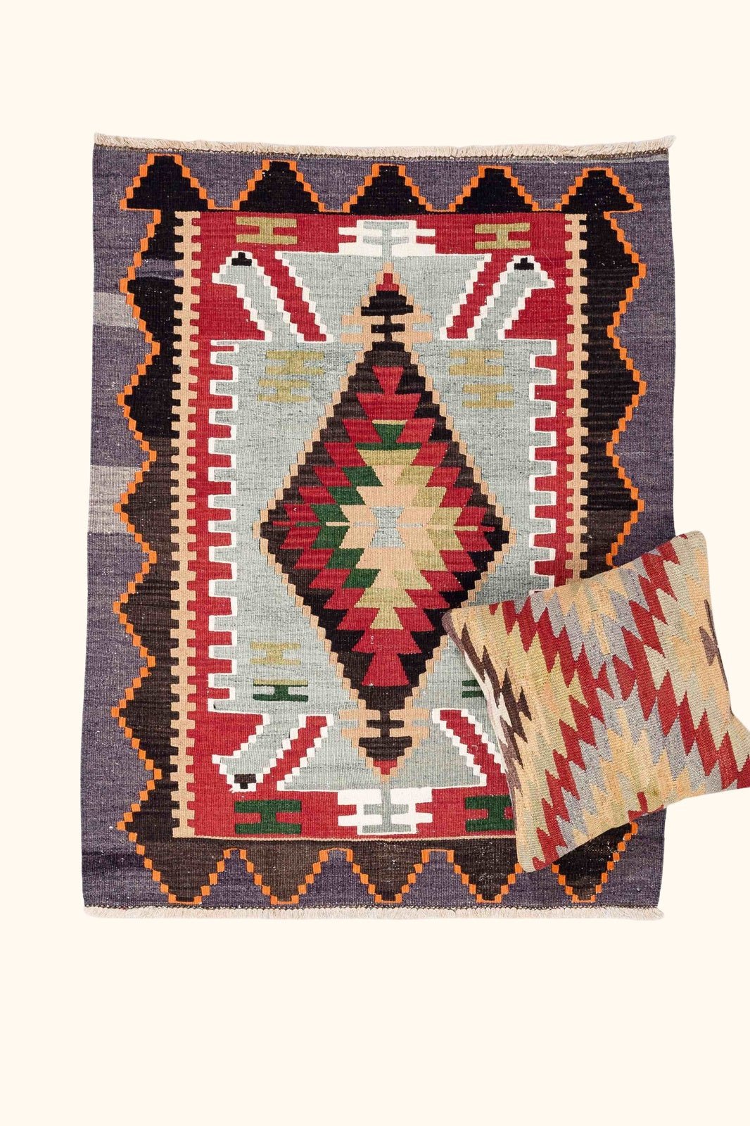 Vintage Kilim 1990s, Kula 111x83cm - Wild Heart Free Soul