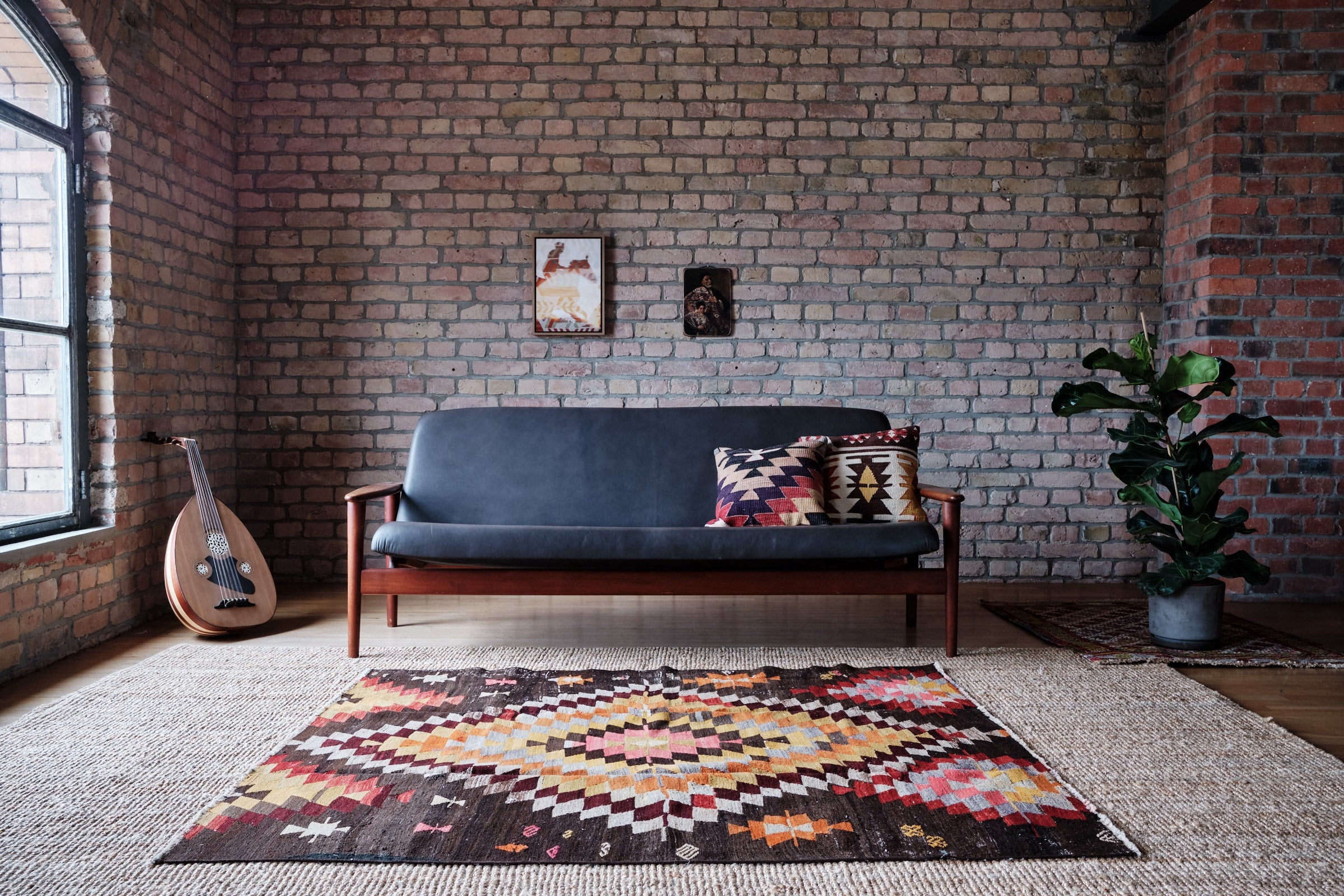 Vintage Kilim Afyon 151x147cm - Wild Heart Free Soul