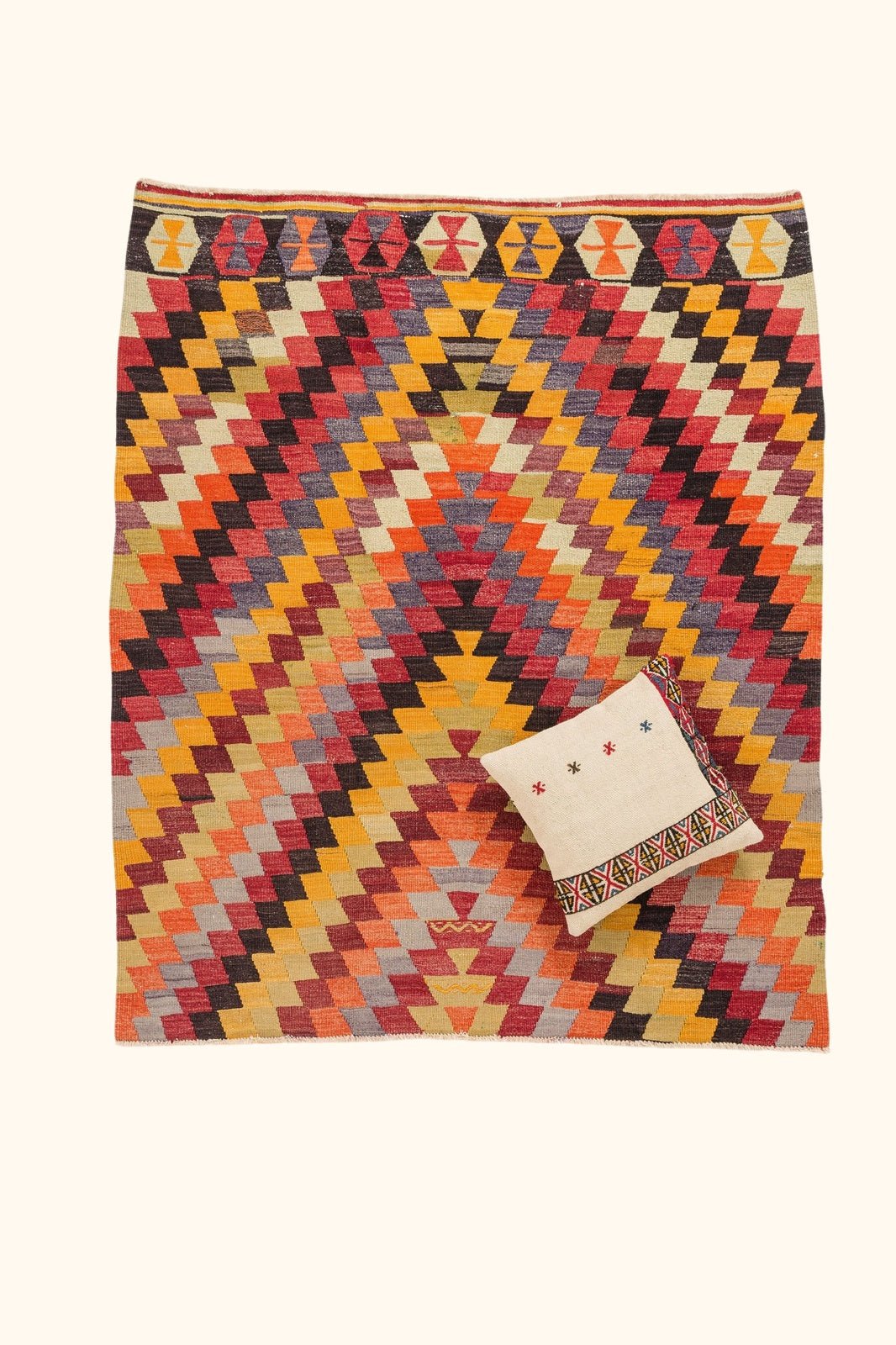 Vintage Kilim Afyon 169x140cm - Wild Heart Free Soul