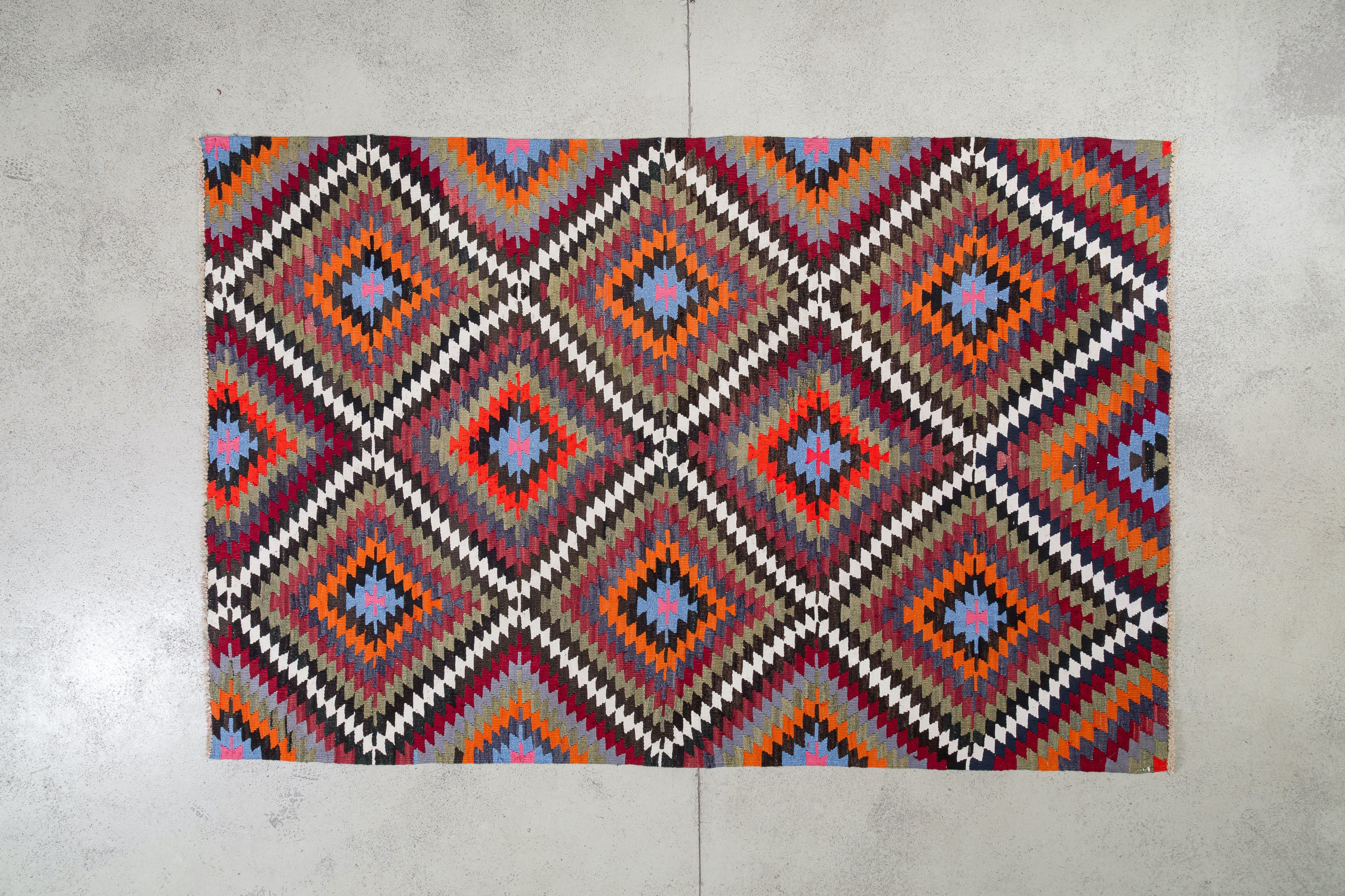 Vintage Kilim Afyon 240x158cm - Wild Heart Free Soul