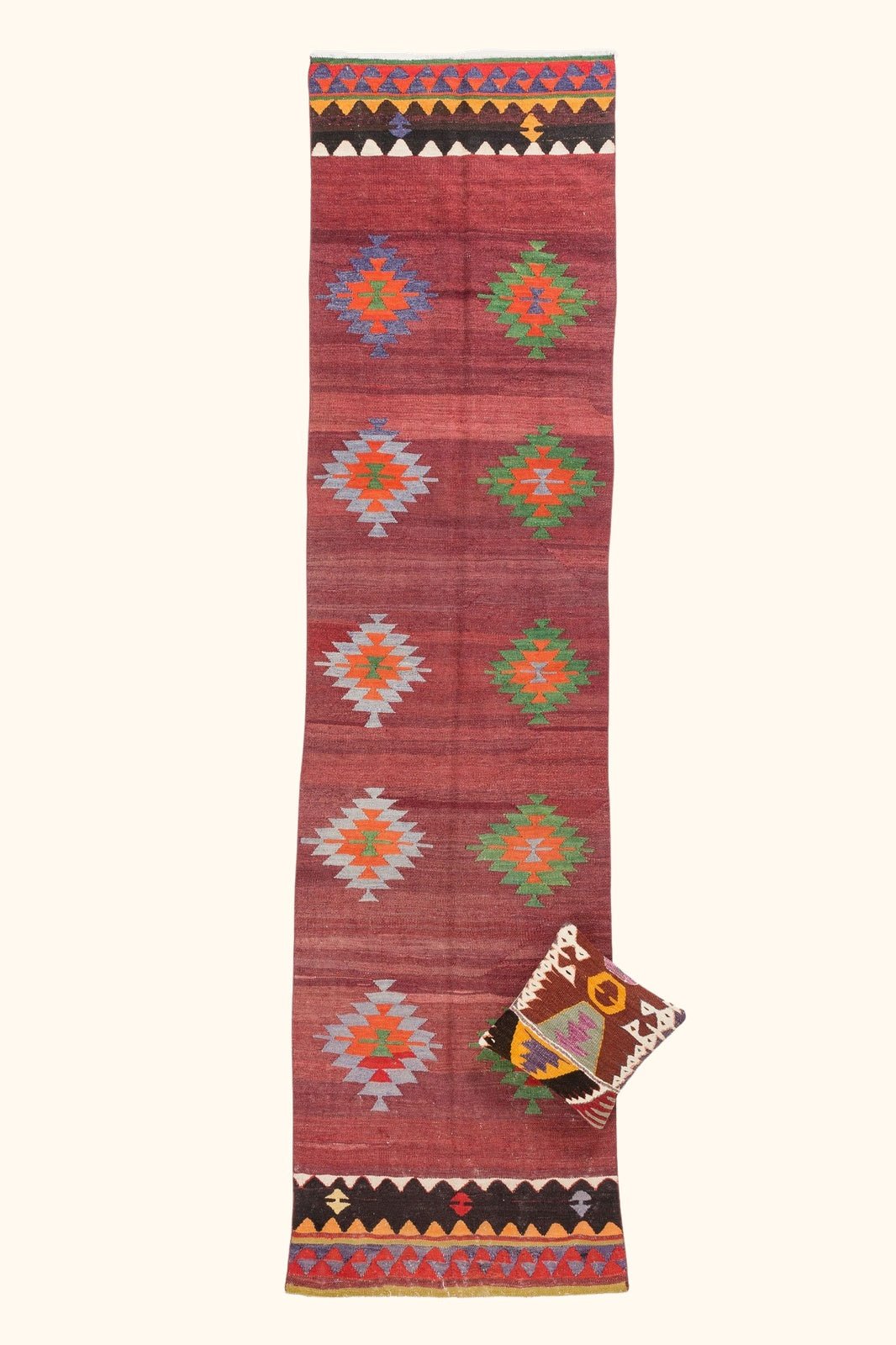 Vintage Kilim Afyon 336x87cm - Wild Heart Free Soul