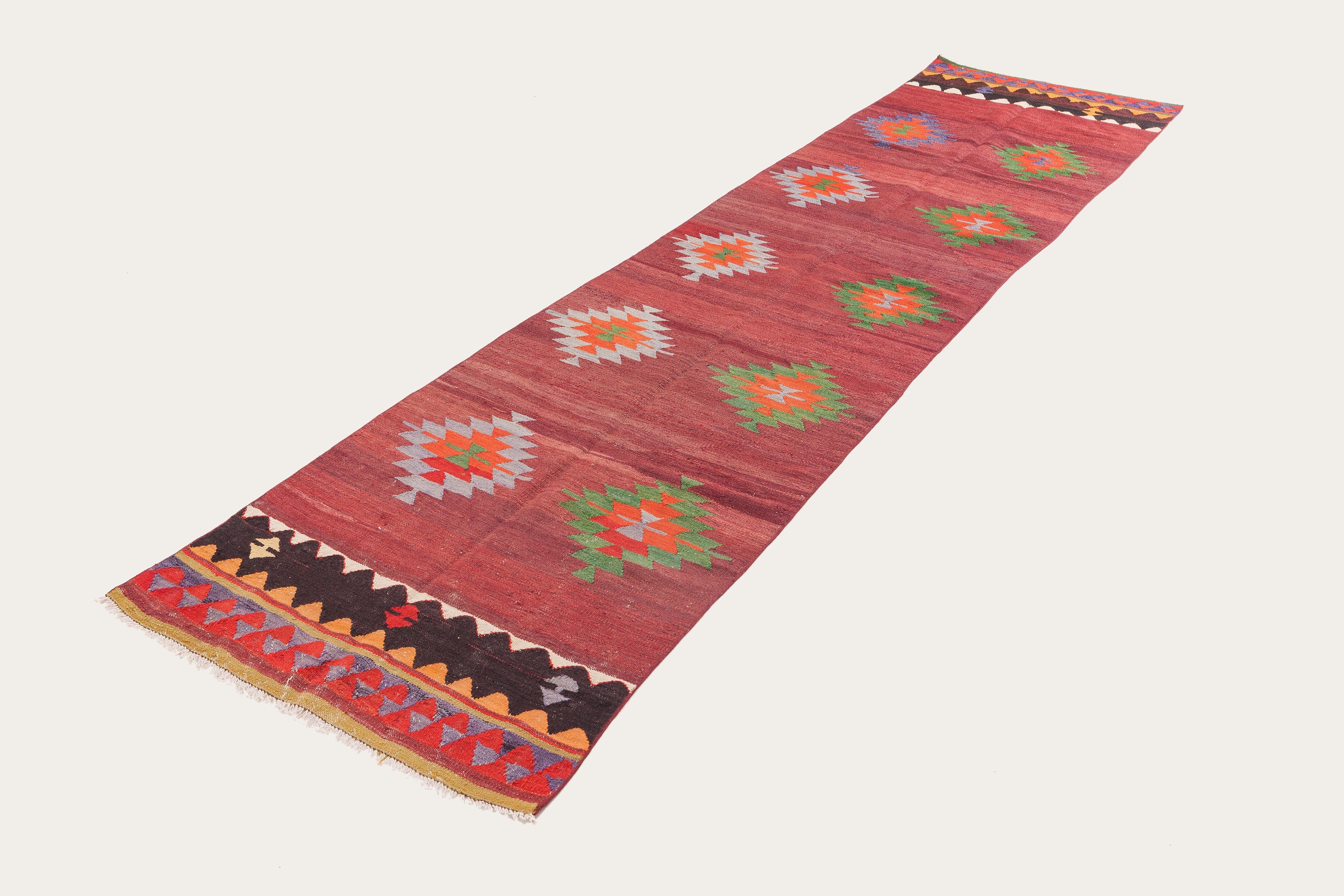 Vintage Kilim Afyon 336x87cm - Wild Heart Free Soul