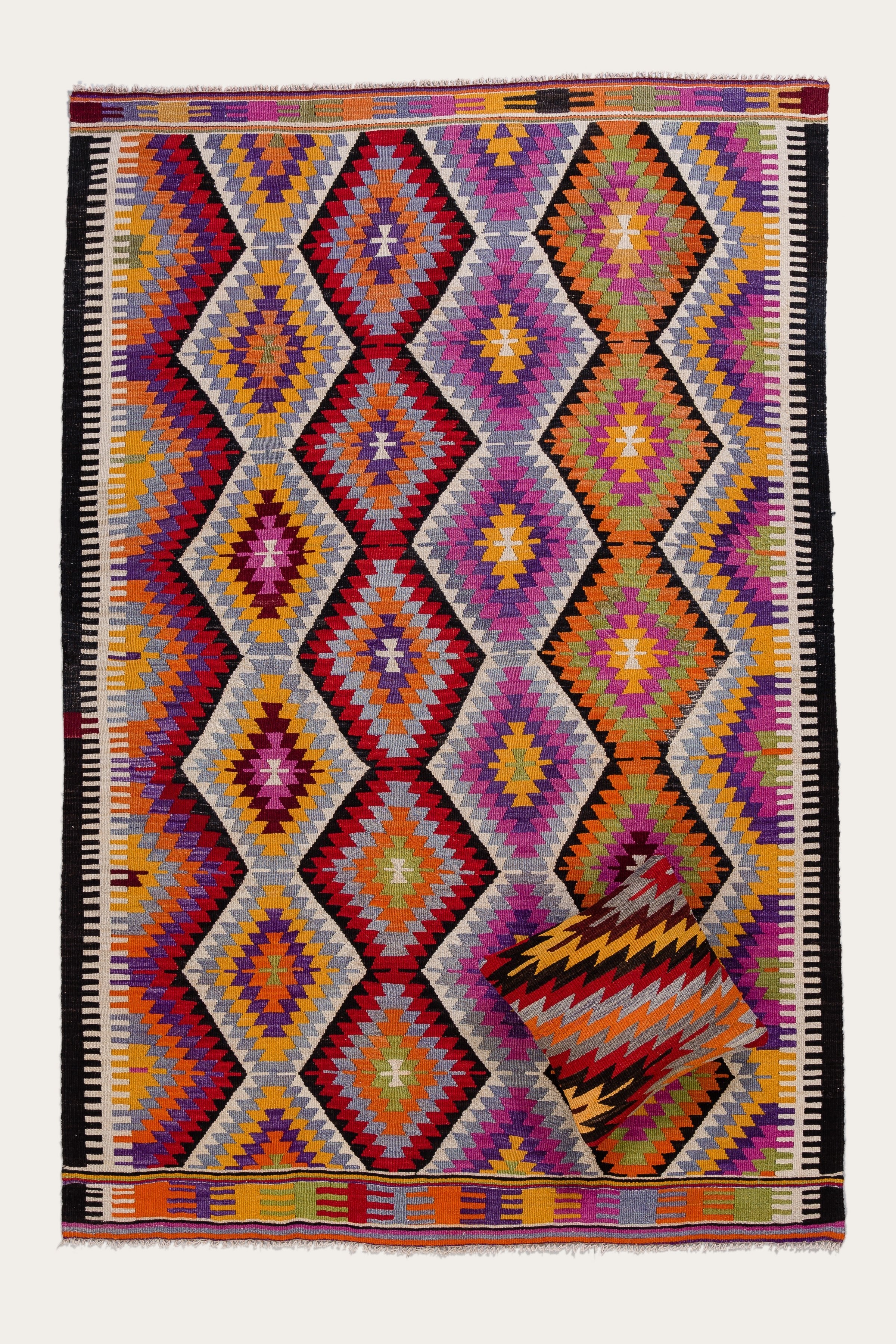 Vintage Kilim Barak 218x144 cm - Wild Heart Free Soul